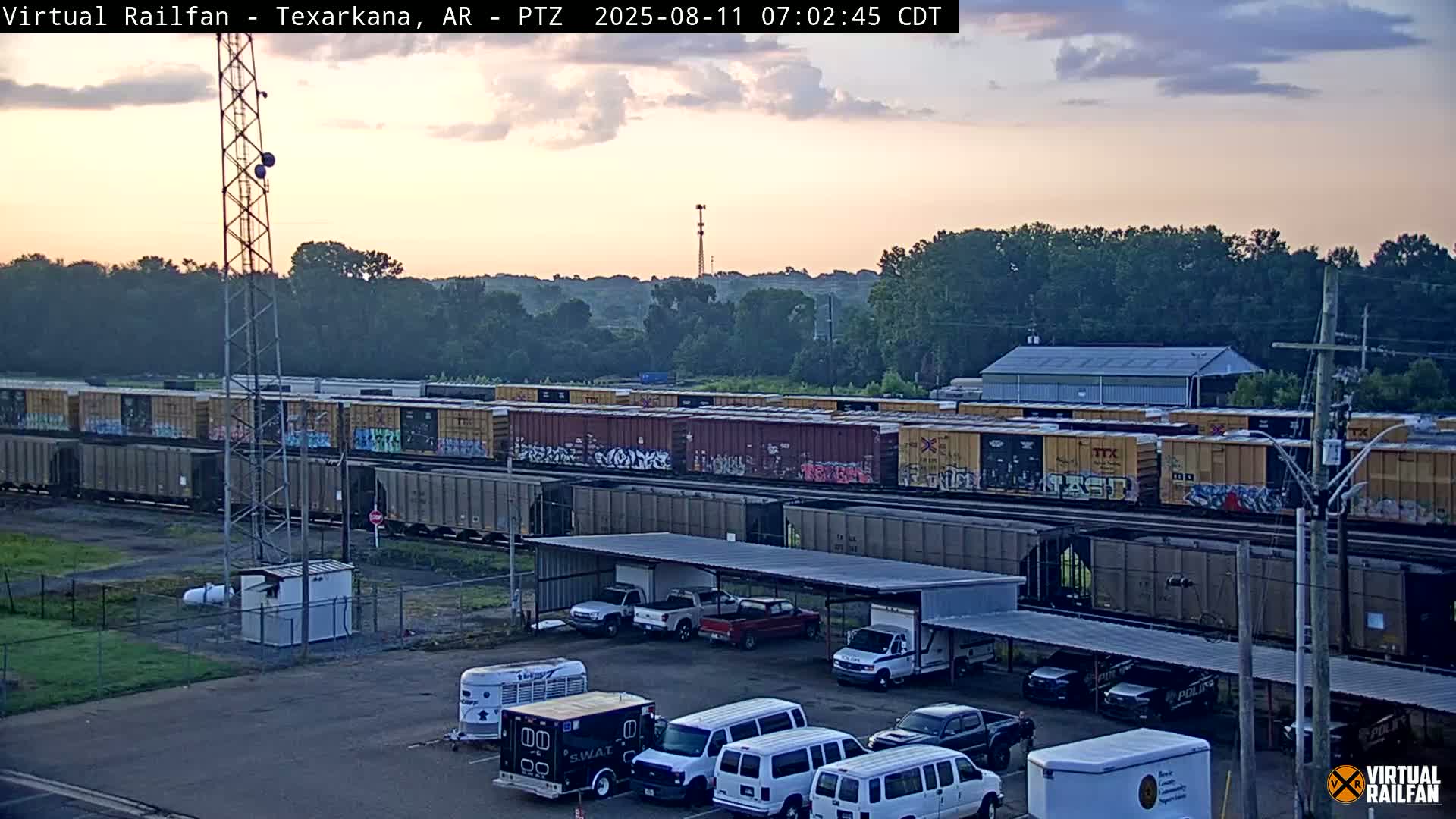 Texarkana Train Depot & Railroad Crossing Live Cam - Texarkana,Miller, Arkansas, USA 