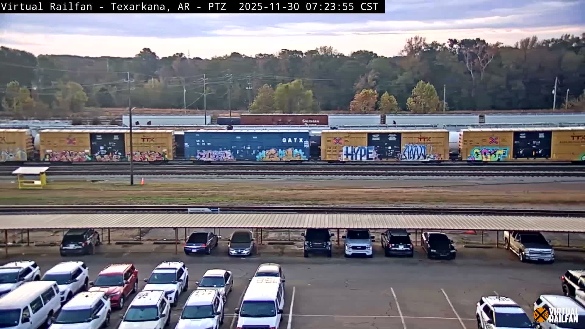 Texarkana Train Depot & Railroad Crossing Live Cam - Texarkana,Miller, Arkansas, USA 