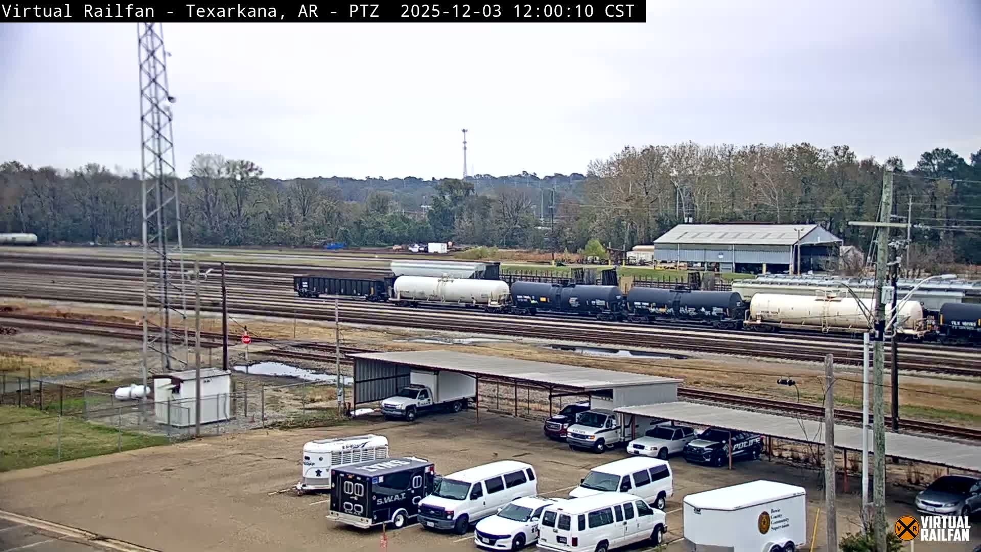 Texarkana Train Depot & Railroad Crossing Live Cam - Texarkana,Miller, Arkansas, USA 