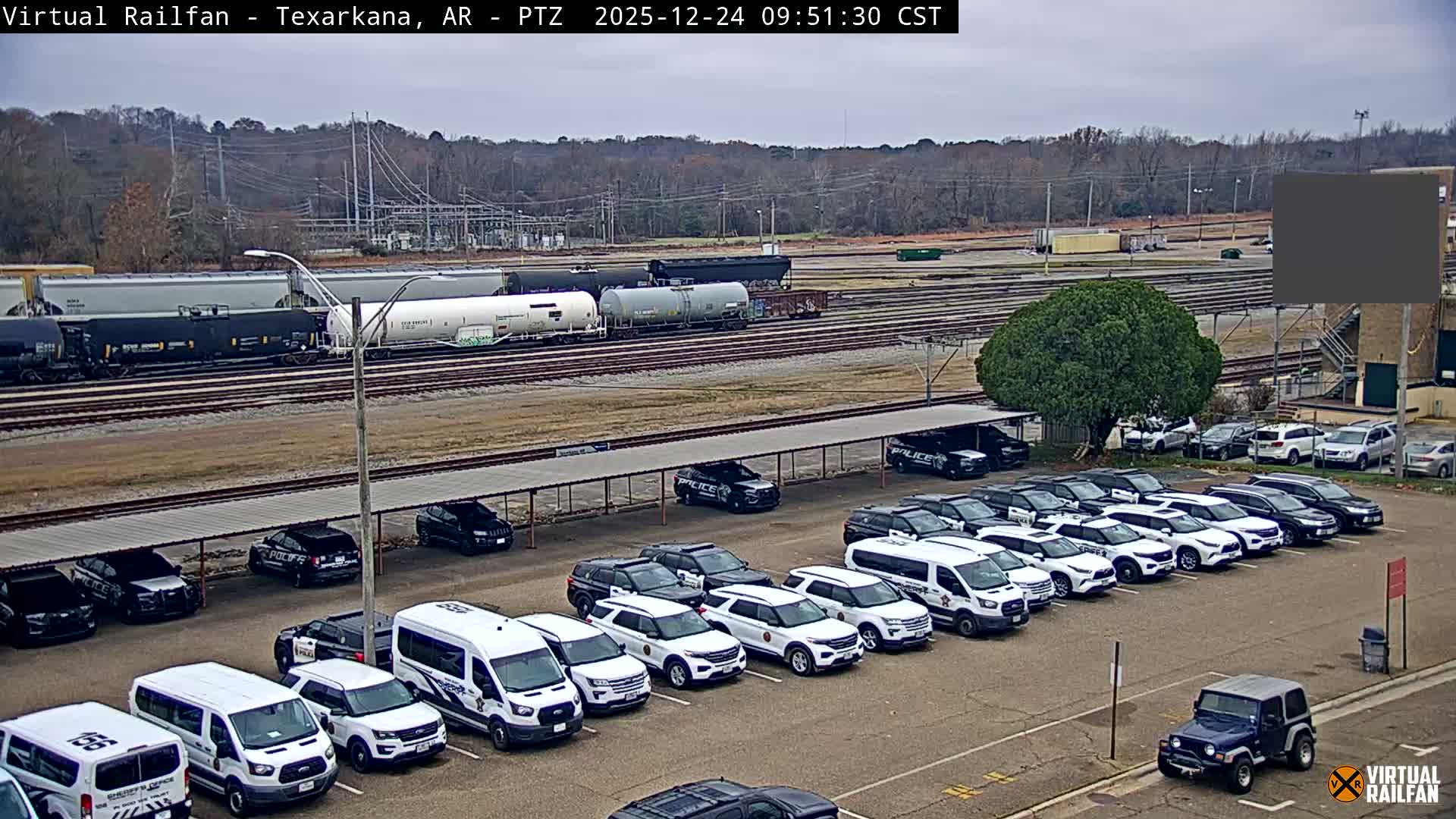 Texarkana Train Depot & Railroad Crossing Live Cam - Texarkana,Miller, Arkansas, USA 