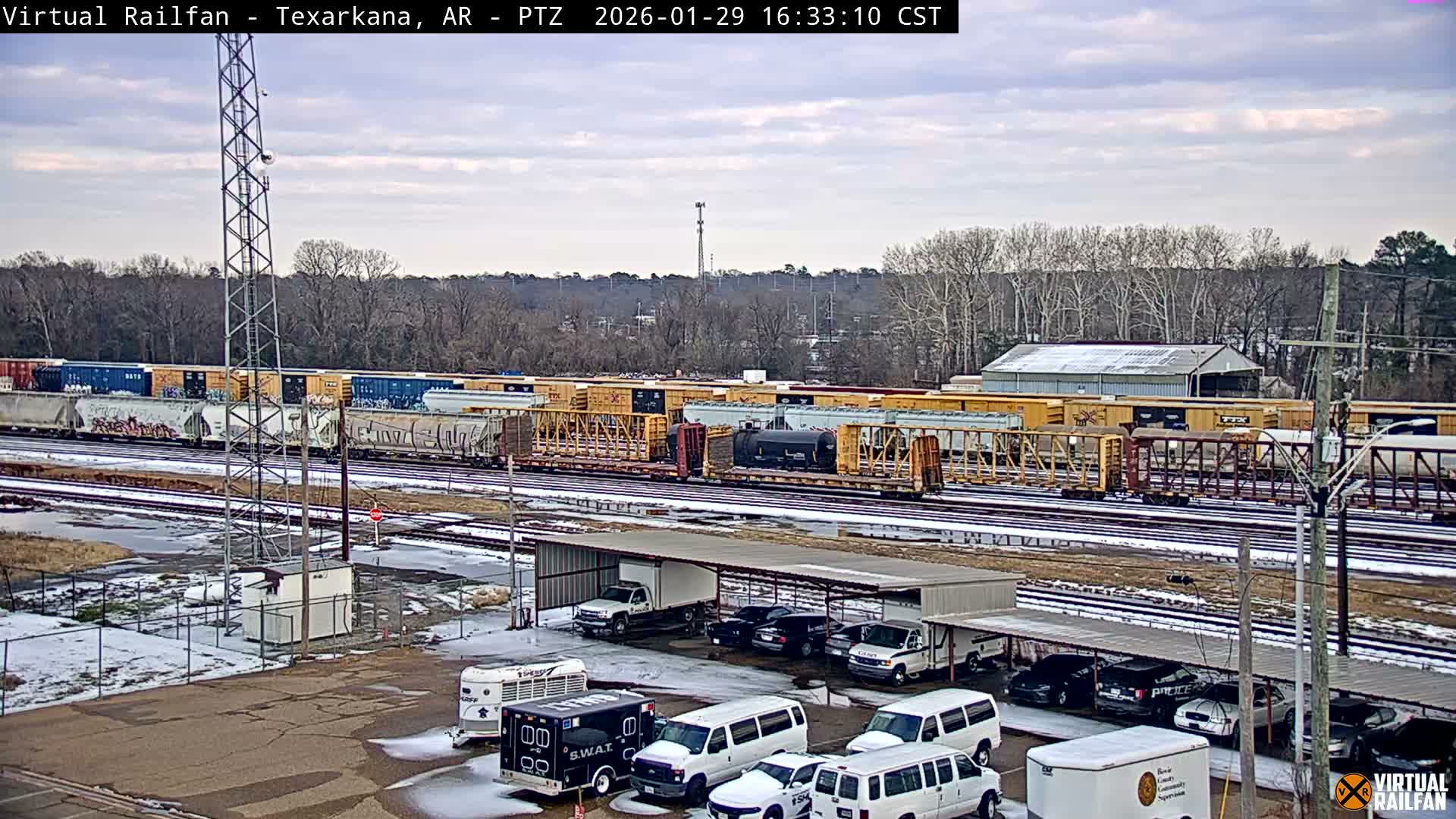 Texarkana Train Depot & Railroad Crossing Live Cam - Texarkana,Miller, Arkansas, USA 