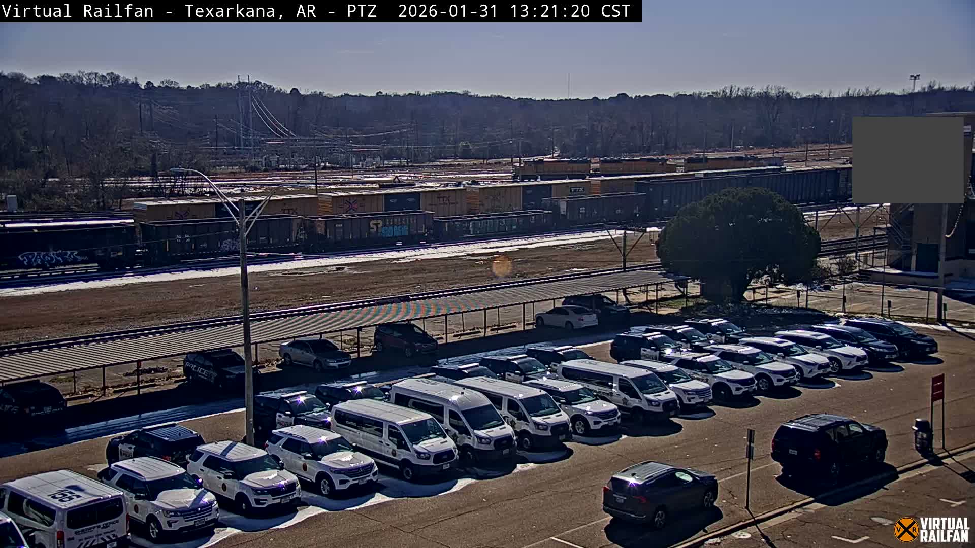 Texarkana Train Depot & Railroad Crossing Live Cam - Texarkana,Miller, Arkansas, USA 