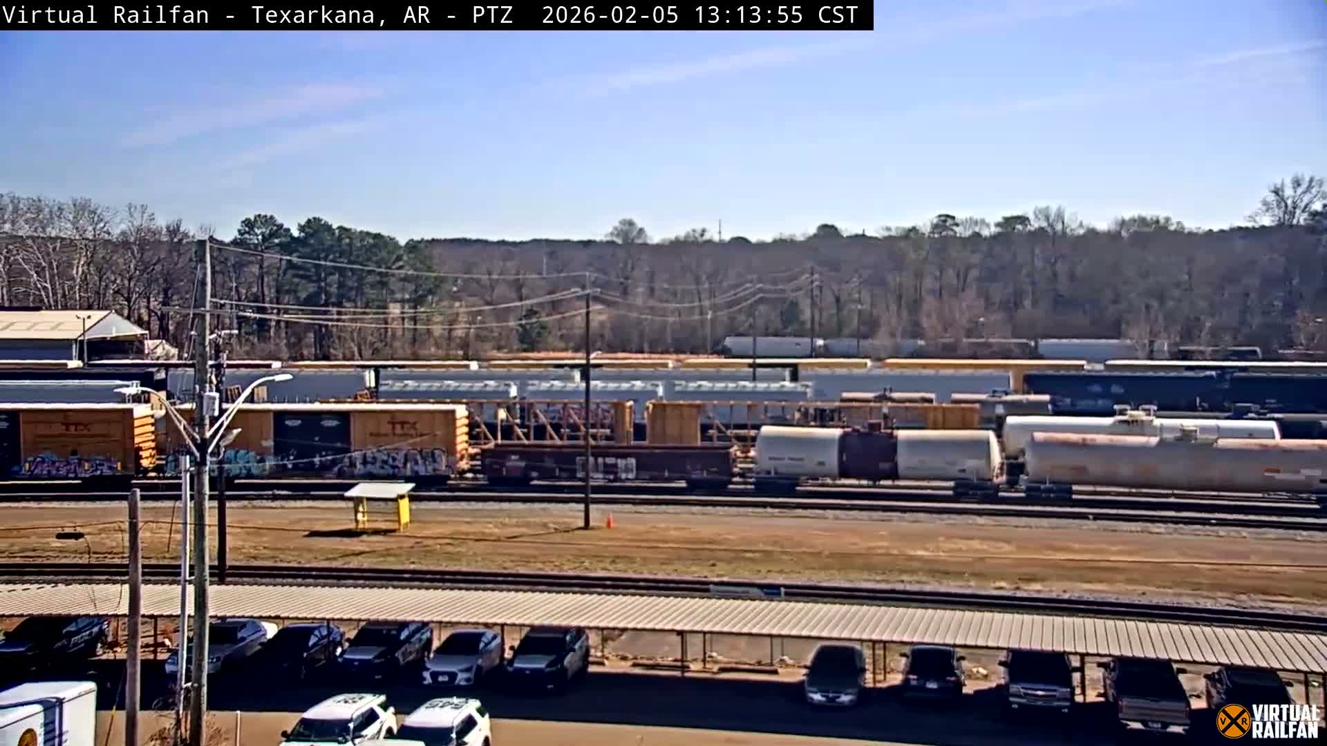 Texarkana Train Depot & Railroad Crossing Live Cam - Texarkana,Miller, Arkansas, USA 