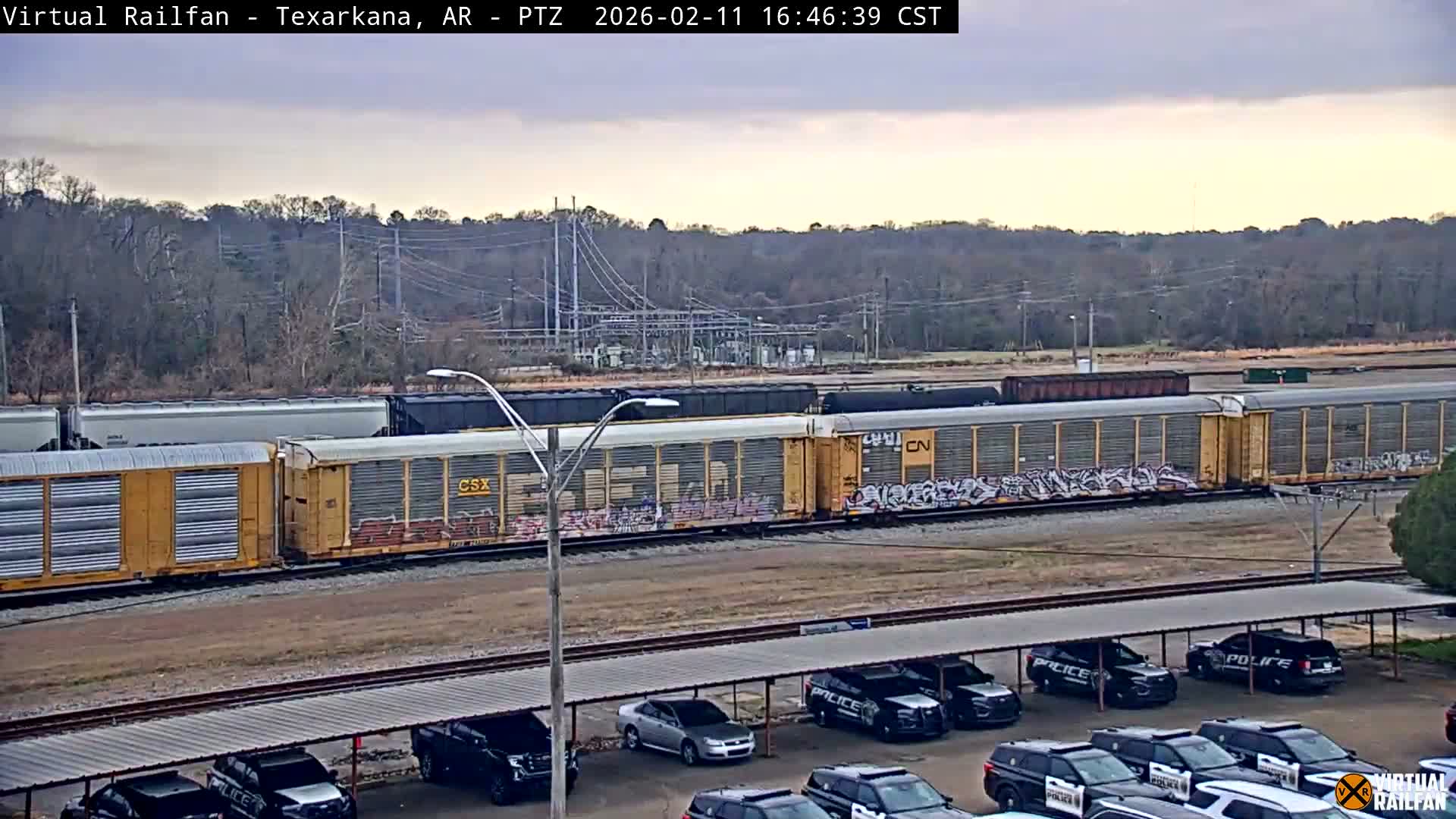 Texarkana Train Depot & Railroad Crossing Live Cam - Texarkana,Miller, Arkansas, USA 