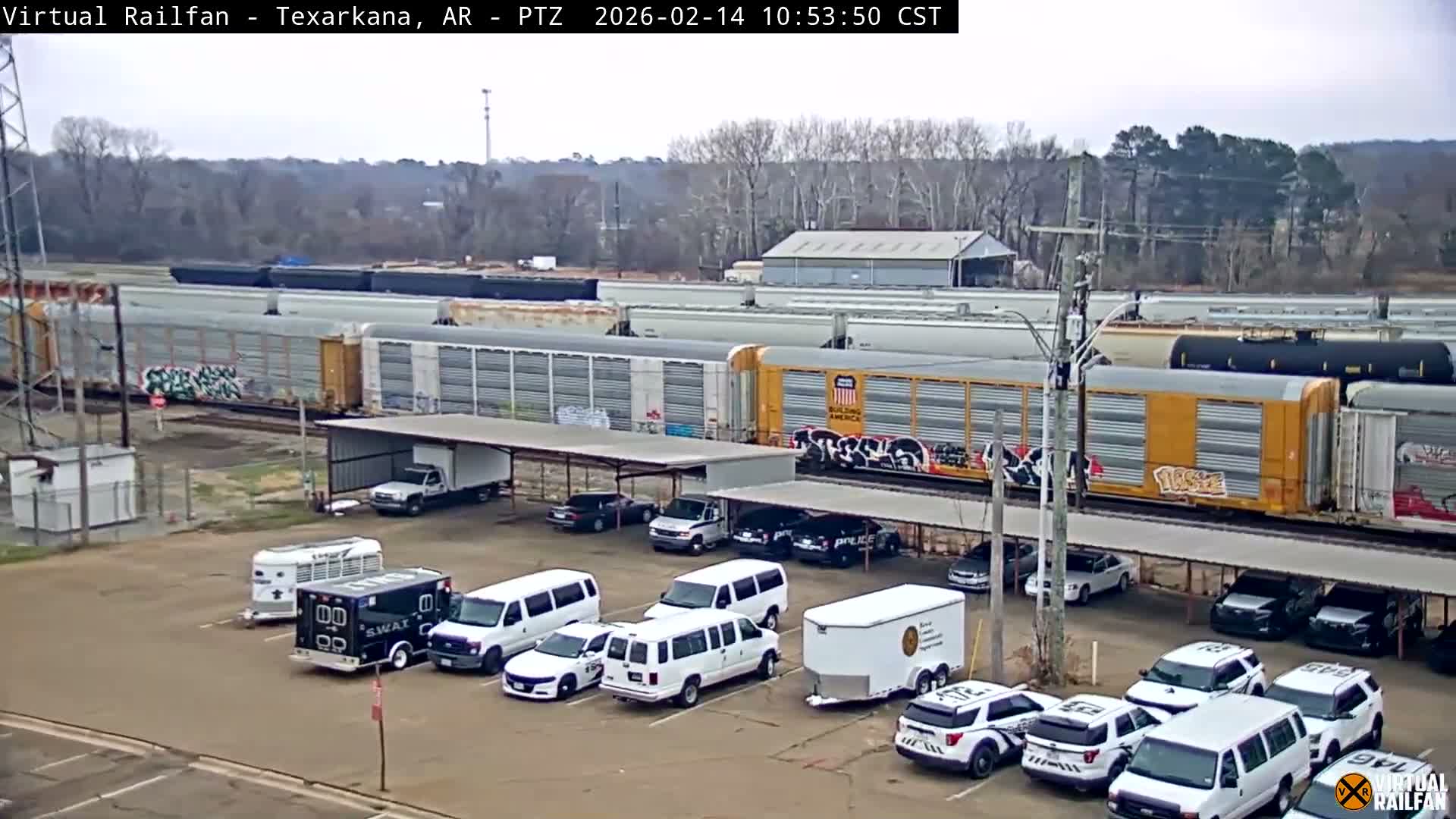 Texarkana Train Depot & Railroad Crossing Live Cam - Texarkana,Miller, Arkansas, USA 