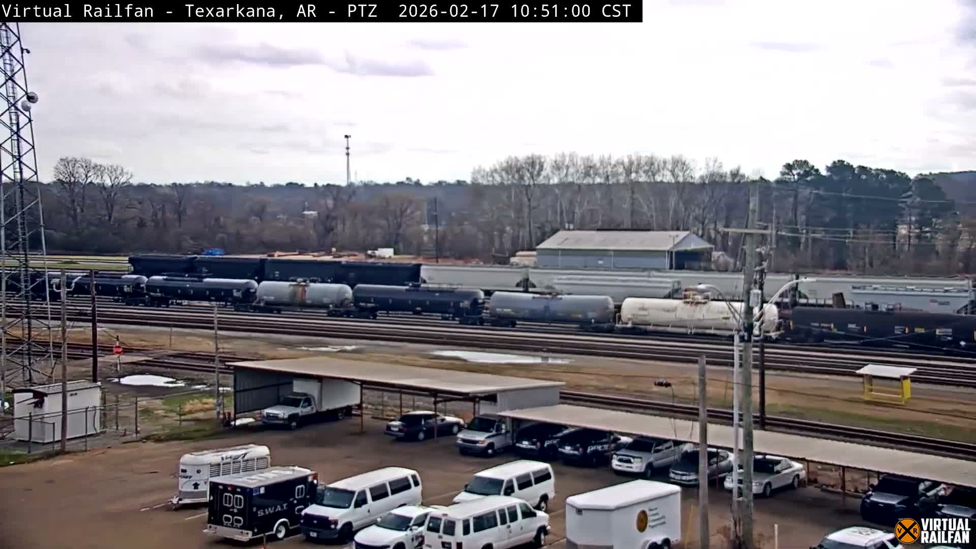 Texarkana Train Depot & Railroad Crossing Live Cam - Texarkana,Miller, Arkansas, USA 