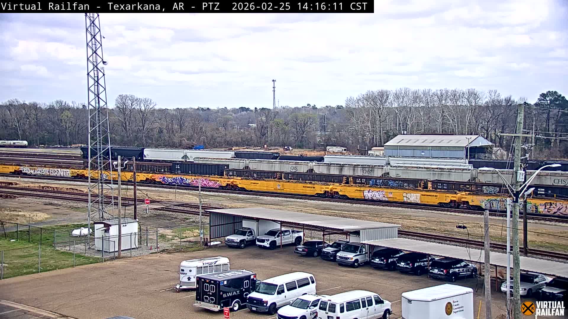 Texarkana Train Depot & Railroad Crossing Live Cam - Texarkana,Miller, Arkansas, USA 