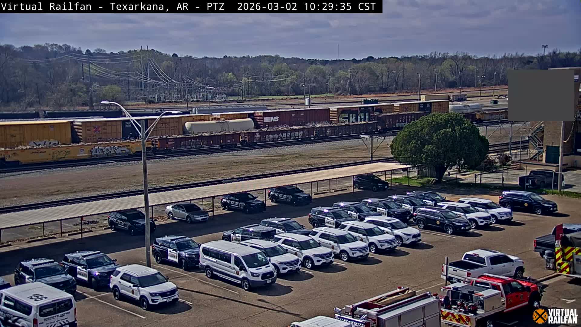 Texarkana Train Depot & Railroad Crossing Live Cam - Texarkana,Miller, Arkansas, USA 