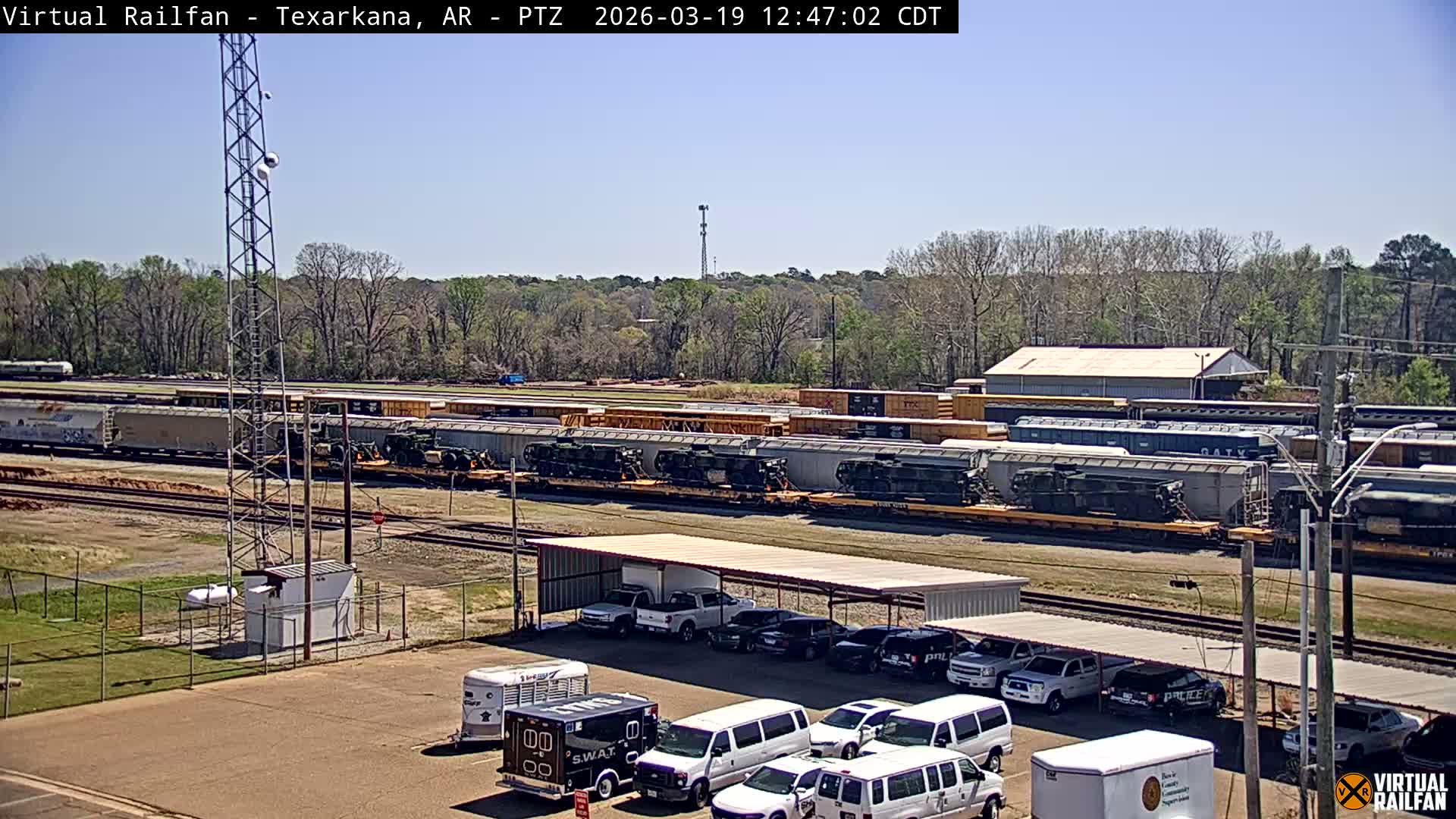 Texarkana Train Depot & Railroad Crossing Live Cam - Texarkana,Miller, Arkansas, USA 