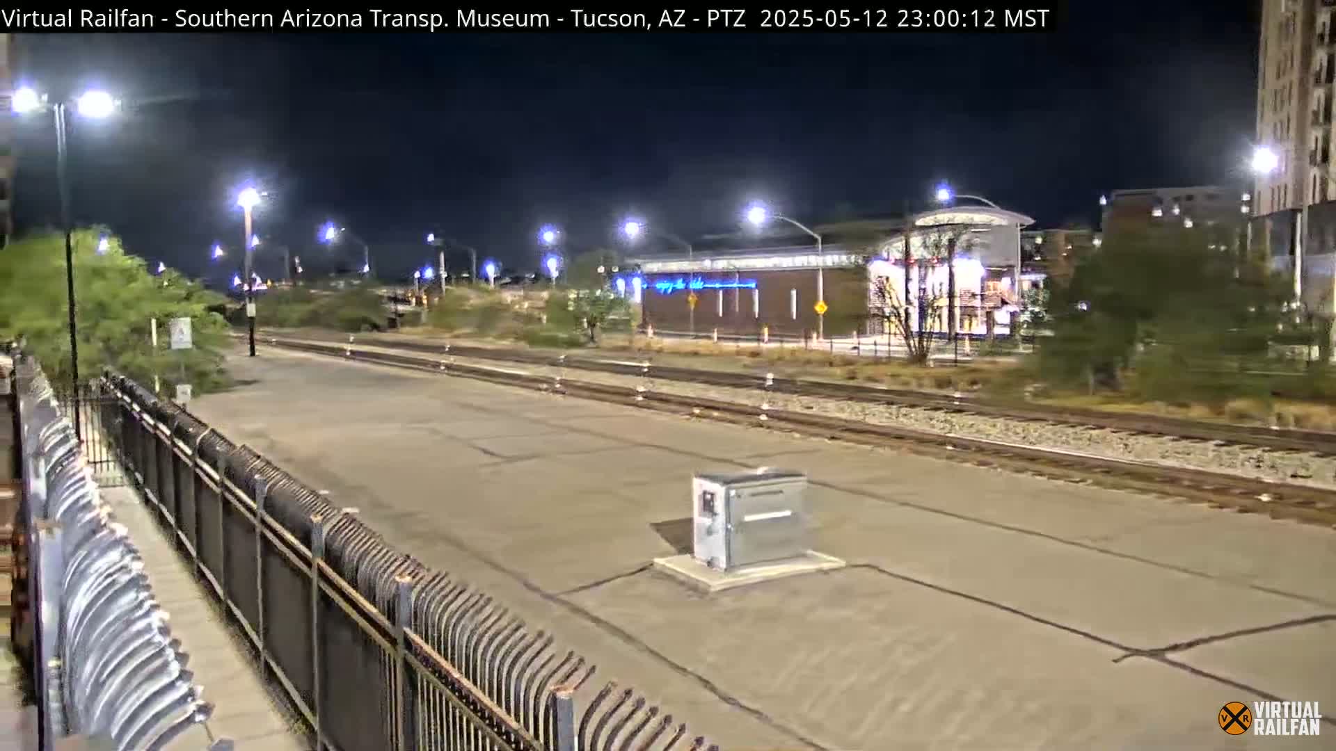 Tucson City & Tucson Transportation Museum & Amtrak  Station Railroad Crossing Live Cam - Tucson, Pima,  Arizona, USA