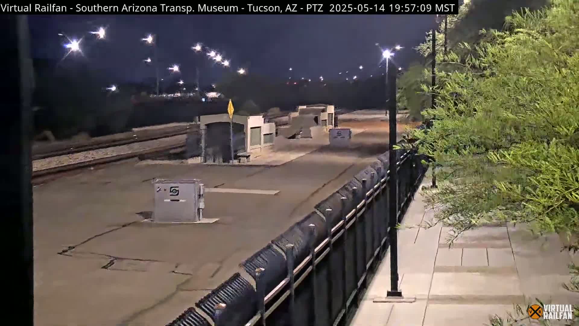 Tucson City & Tucson Transportation Museum & Amtrak  Station Railroad Crossing Live Cam - Tucson, Pima,  Arizona, USA