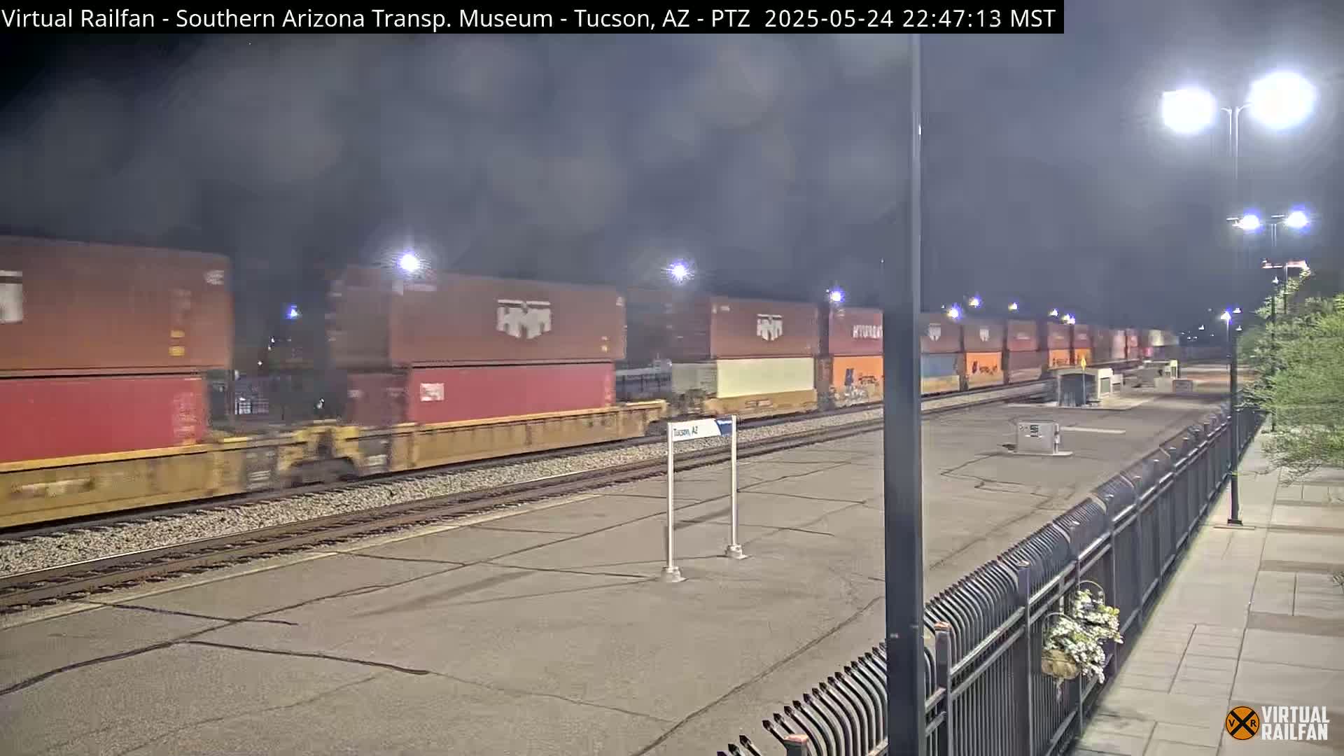 Tucson City & Tucson Transportation Museum & Amtrak  Station Railroad Crossing Live Cam - Tucson, Pima,  Arizona, USA