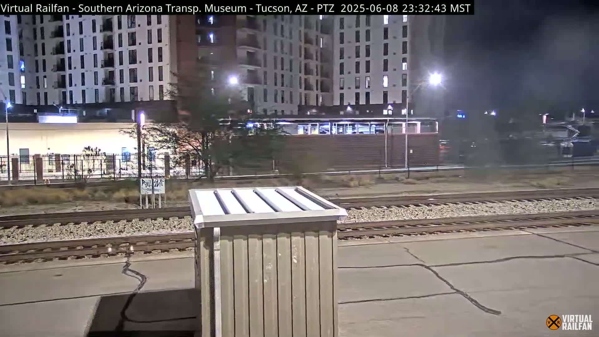 Tucson City & Tucson Transportation Museum & Amtrak  Station Railroad Crossing Live Cam - Tucson, Pima,  Arizona, USA