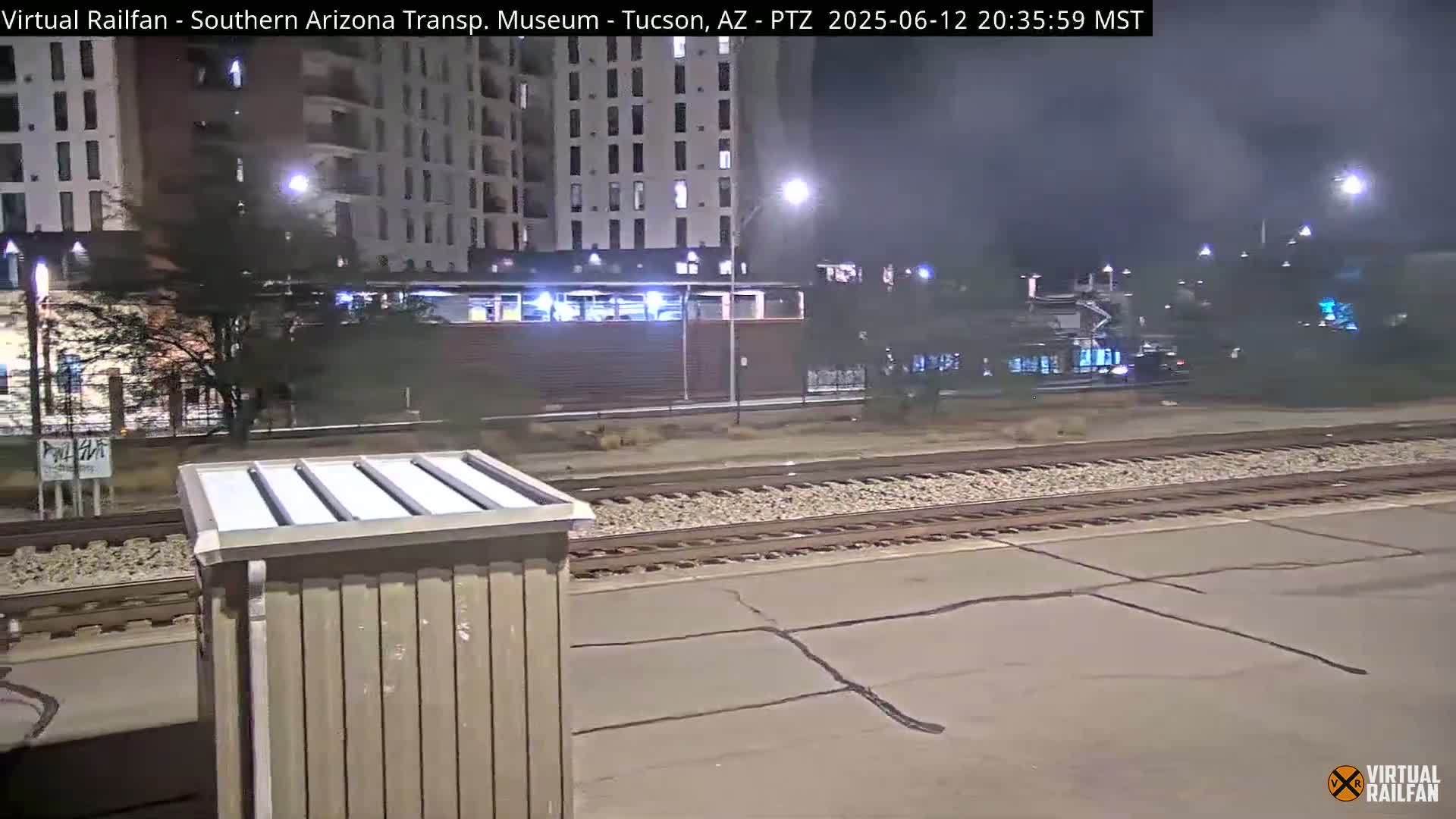 Tucson City & Tucson Transportation Museum & Amtrak  Station Railroad Crossing Live Cam - Tucson, Pima,  Arizona, USA