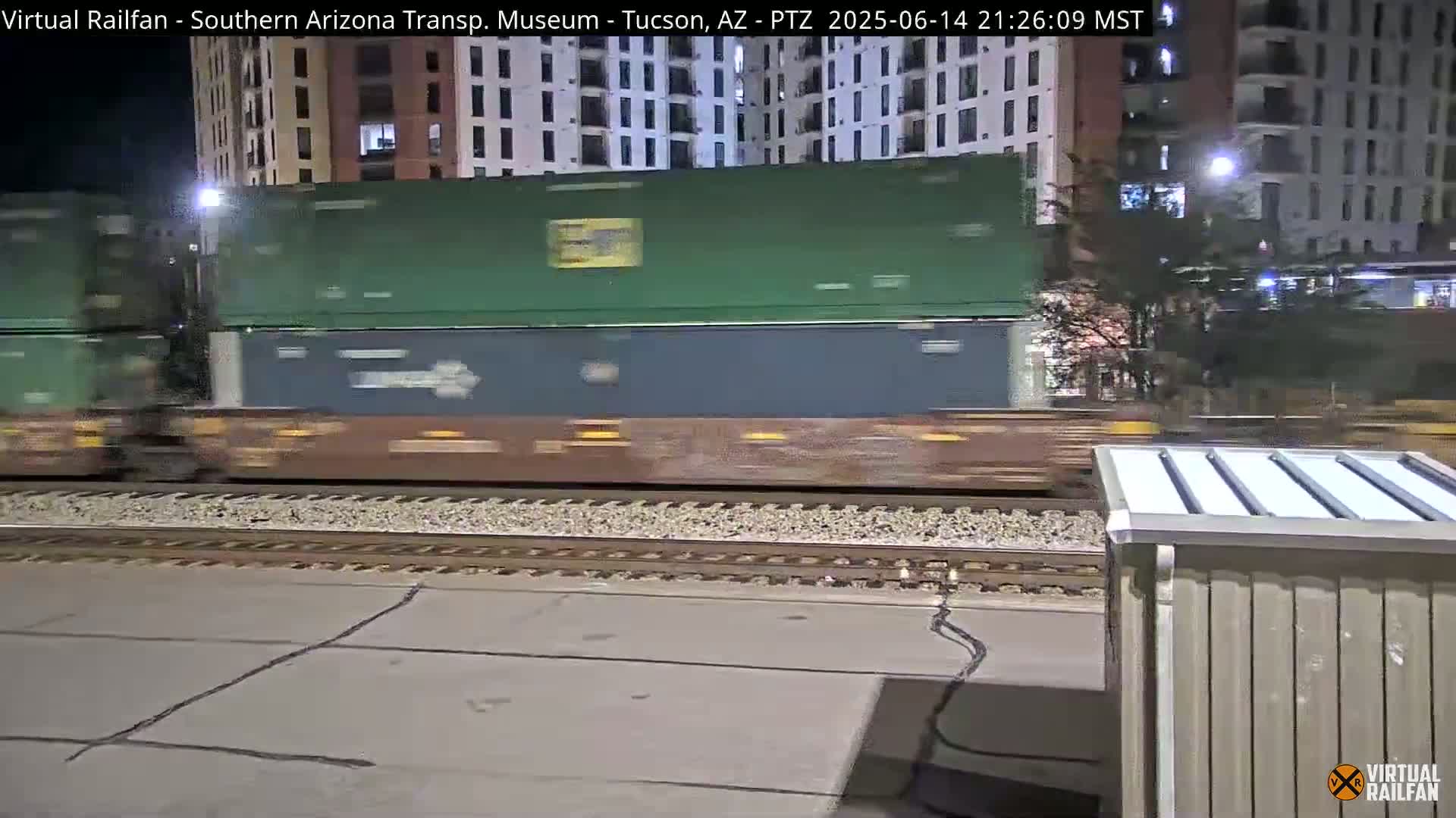 Tucson City & Tucson Transportation Museum & Amtrak  Station Railroad Crossing Live Cam - Tucson, Pima,  Arizona, USA