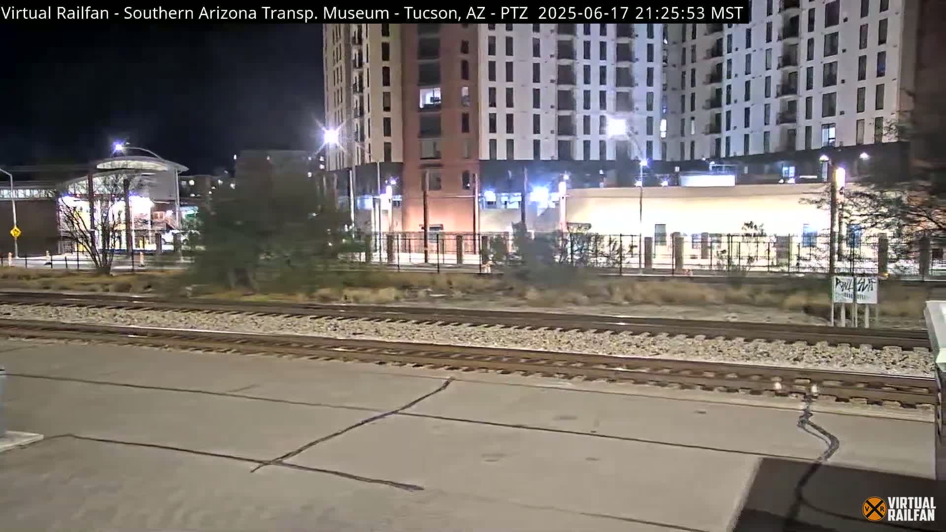 Tucson City & Tucson Transportation Museum & Amtrak  Station Railroad Crossing Live Cam - Tucson, Pima,  Arizona, USA