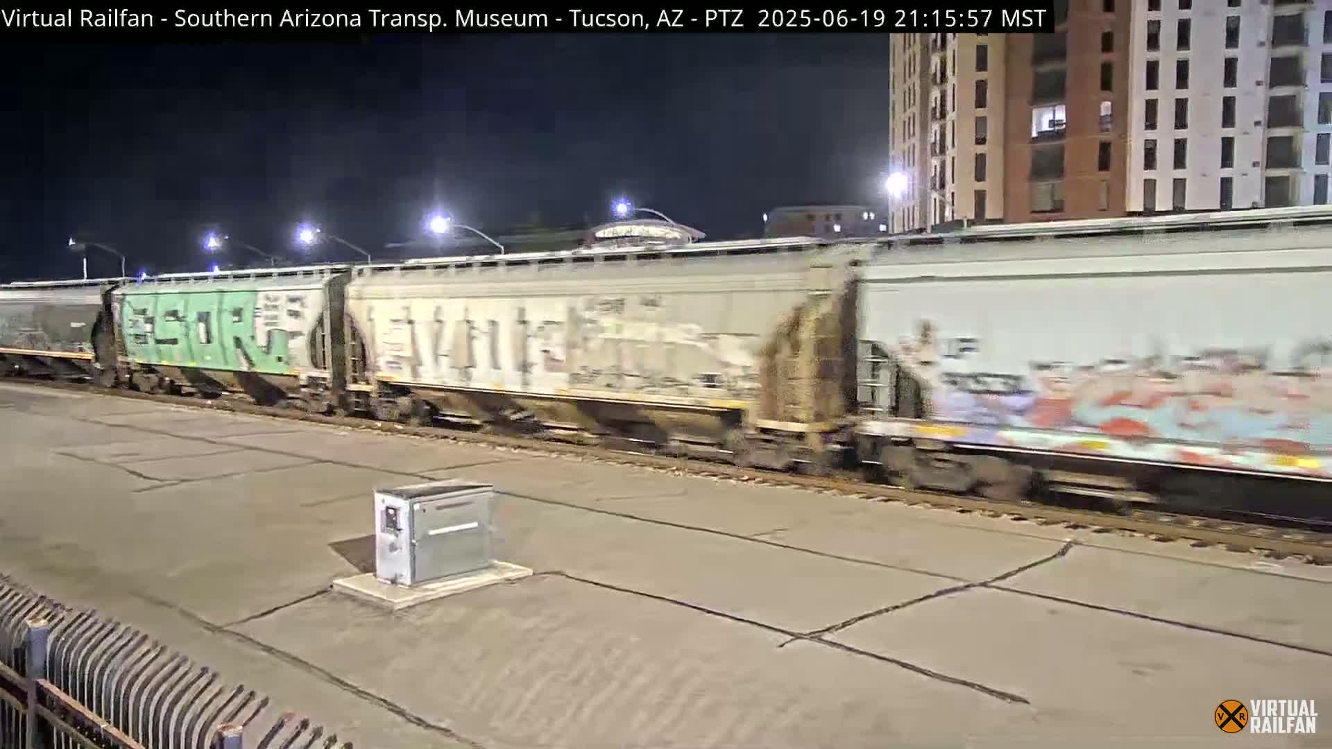 Tucson City & Tucson Transportation Museum & Amtrak  Station Railroad Crossing Live Cam - Tucson, Pima,  Arizona, USA
