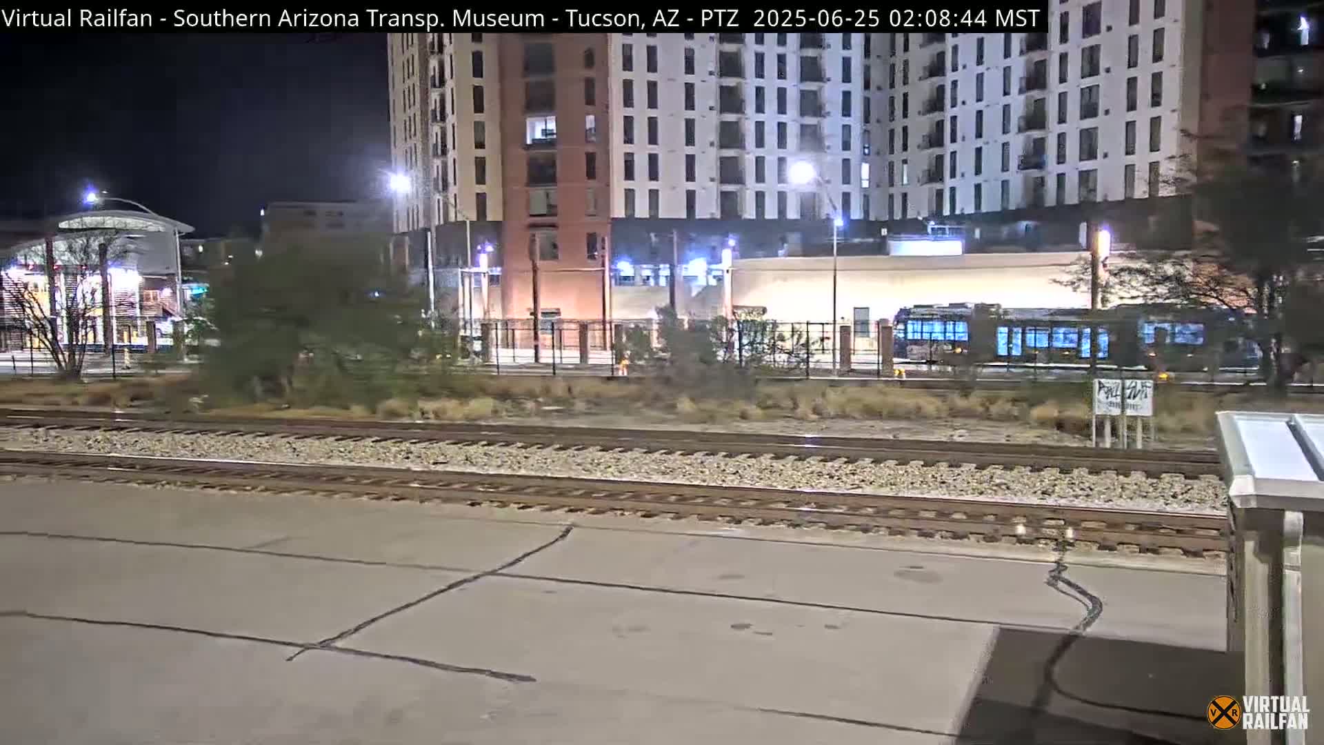 Tucson City & Tucson Transportation Museum & Amtrak  Station Railroad Crossing Live Cam - Tucson, Pima,  Arizona, USA