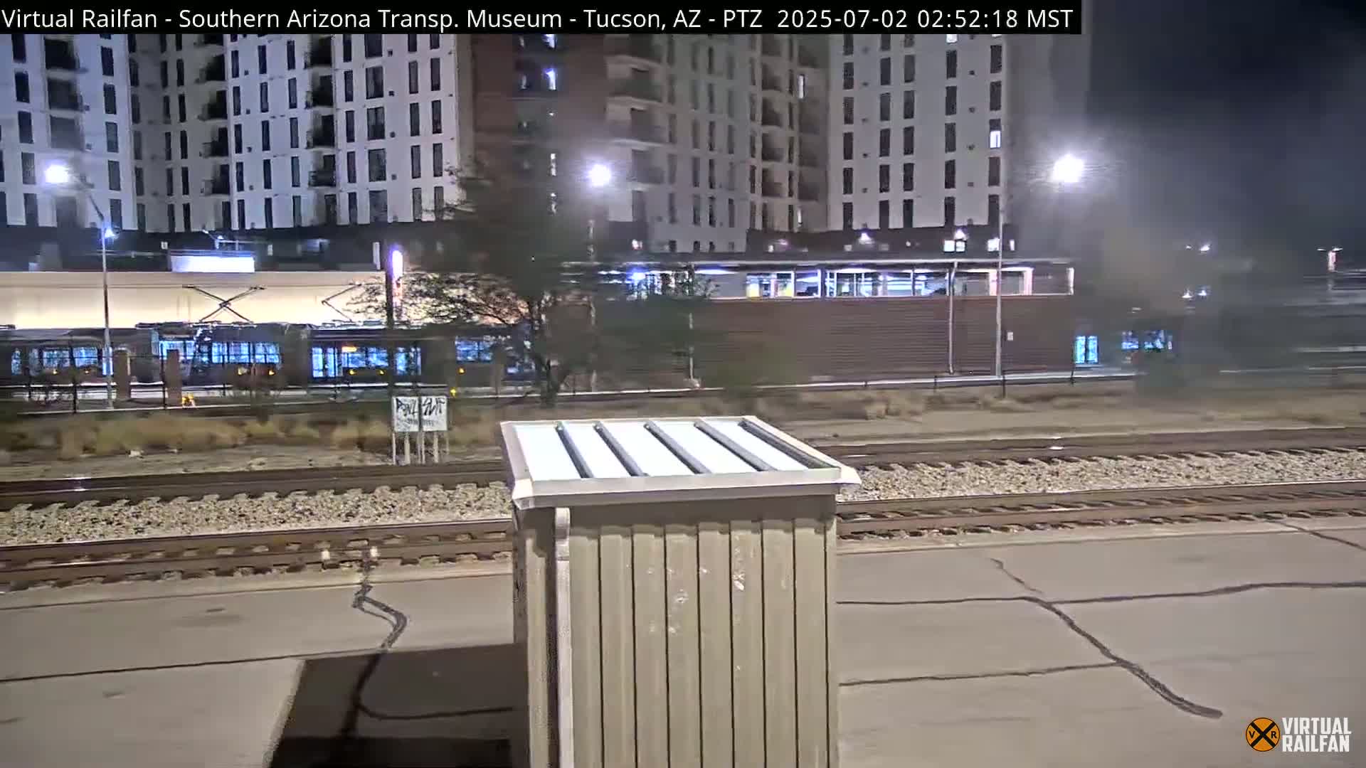 Tucson City & Tucson Transportation Museum & Amtrak  Station Railroad Crossing Live Cam - Tucson, Pima,  Arizona, USA