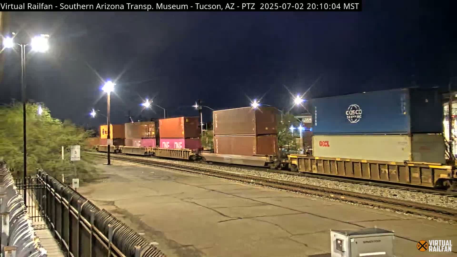 Tucson City & Tucson Transportation Museum & Amtrak  Station Railroad Crossing Live Cam - Tucson, Pima,  Arizona, USA