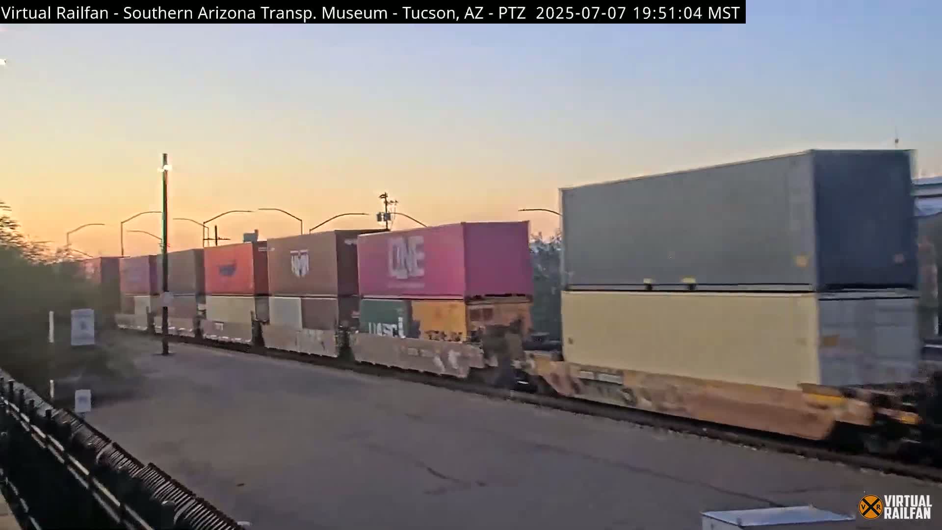 Tucson City & Tucson Transportation Museum & Amtrak  Station Railroad Crossing Live Cam - Tucson, Pima,  Arizona, USA