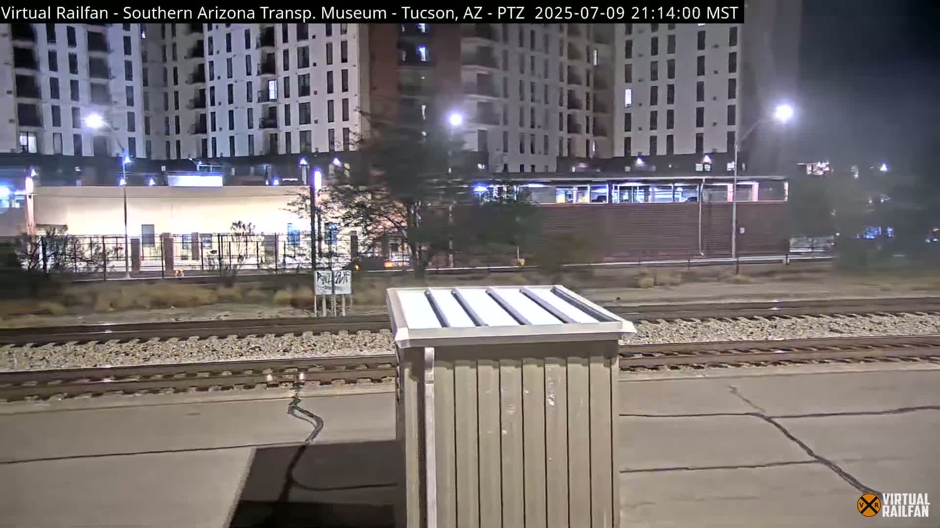 Tucson City & Tucson Transportation Museum & Amtrak  Station Railroad Crossing Live Cam - Tucson, Pima,  Arizona, USA