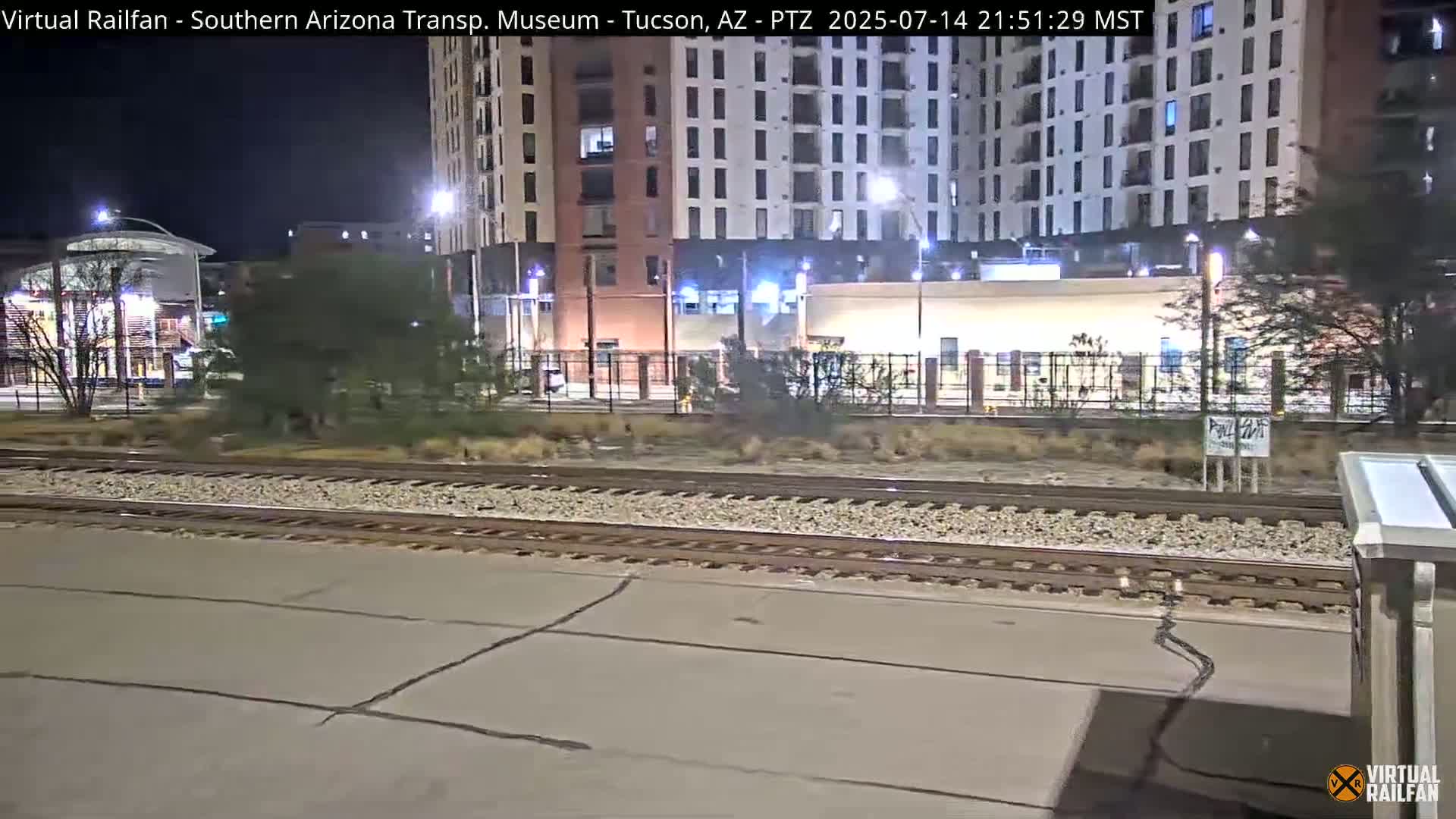 Tucson City & Tucson Transportation Museum & Amtrak  Station Railroad Crossing Live Cam - Tucson, Pima,  Arizona, USA