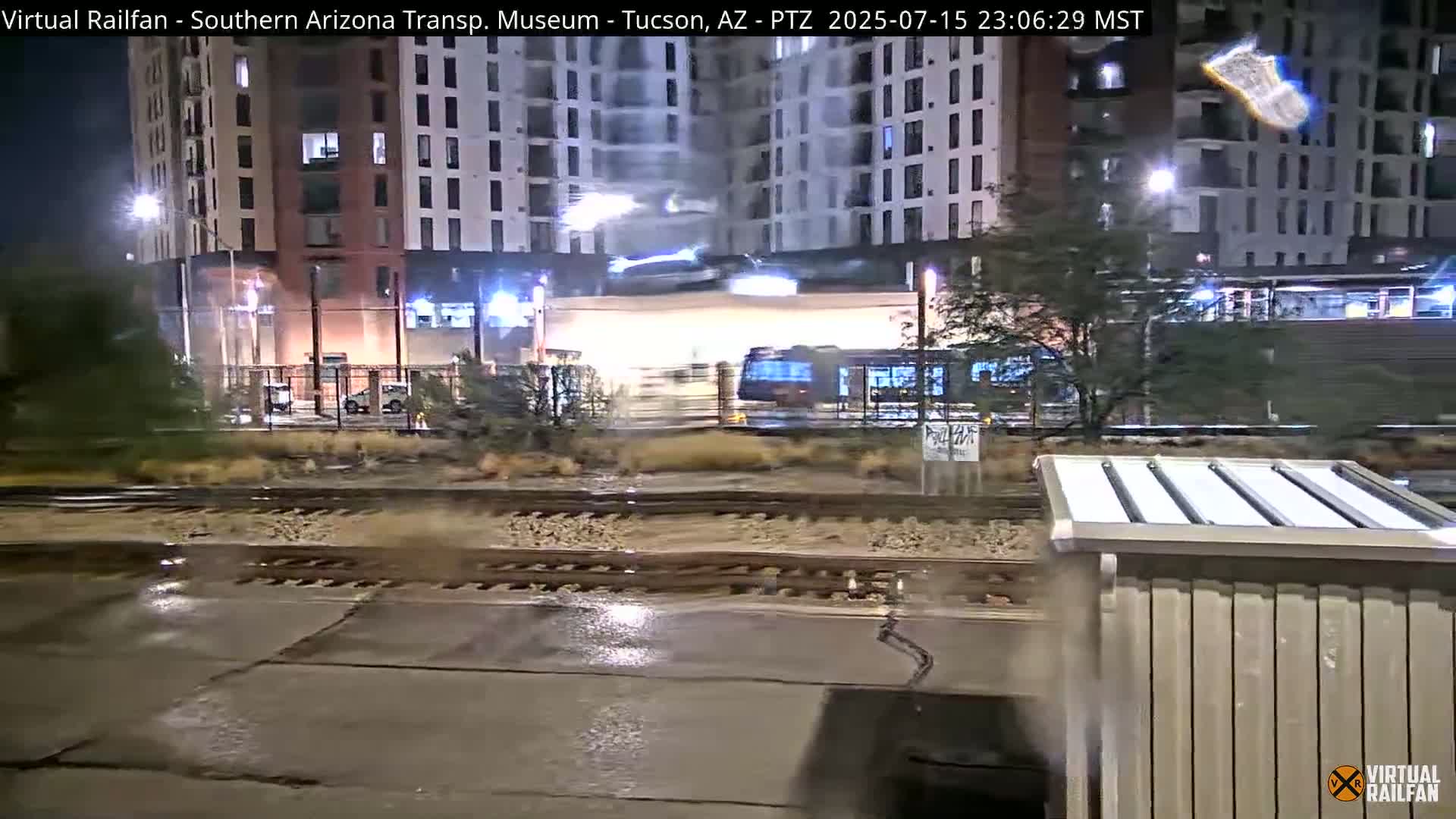 Tucson City & Tucson Transportation Museum & Amtrak  Station Railroad Crossing Live Cam - Tucson, Pima,  Arizona, USA