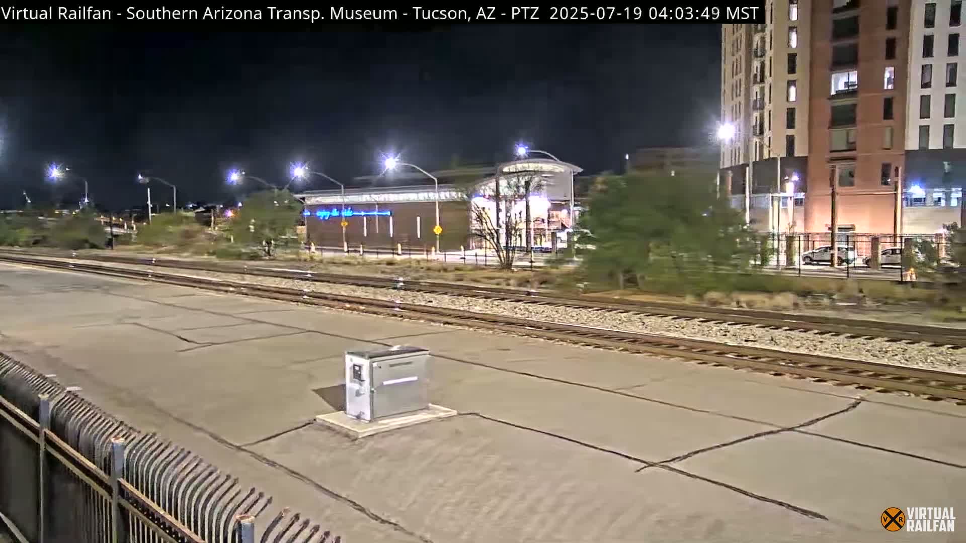 Tucson City & Tucson Transportation Museum & Amtrak  Station Railroad Crossing Live Cam - Tucson, Pima,  Arizona, USA