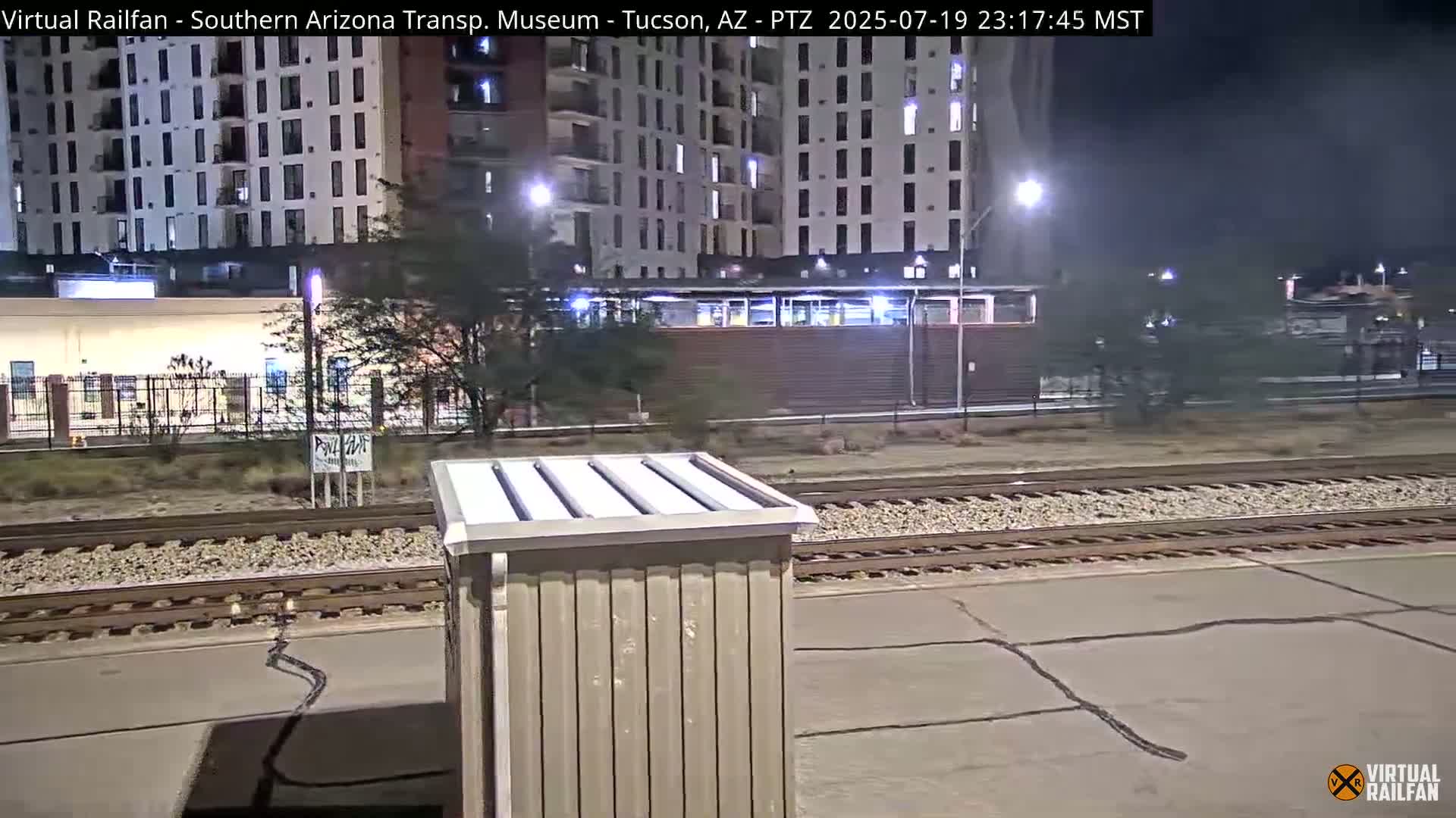 Tucson City & Tucson Transportation Museum & Amtrak  Station Railroad Crossing Live Cam - Tucson, Pima,  Arizona, USA