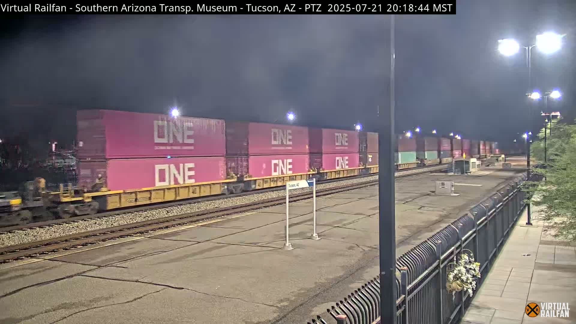 Tucson City & Tucson Transportation Museum & Amtrak  Station Railroad Crossing Live Cam - Tucson, Pima,  Arizona, USA