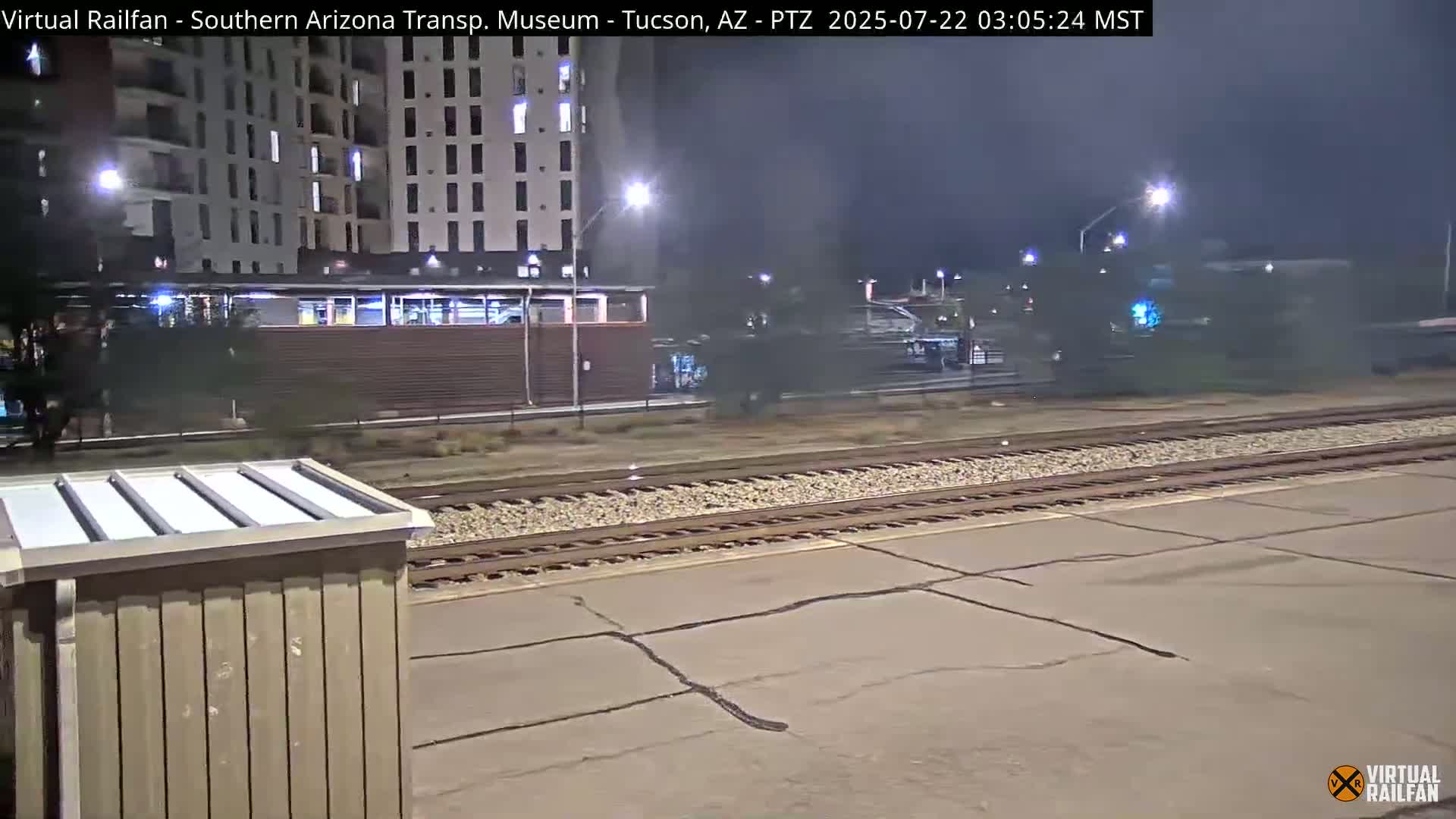 Tucson City & Tucson Transportation Museum & Amtrak  Station Railroad Crossing Live Cam - Tucson, Pima,  Arizona, USA