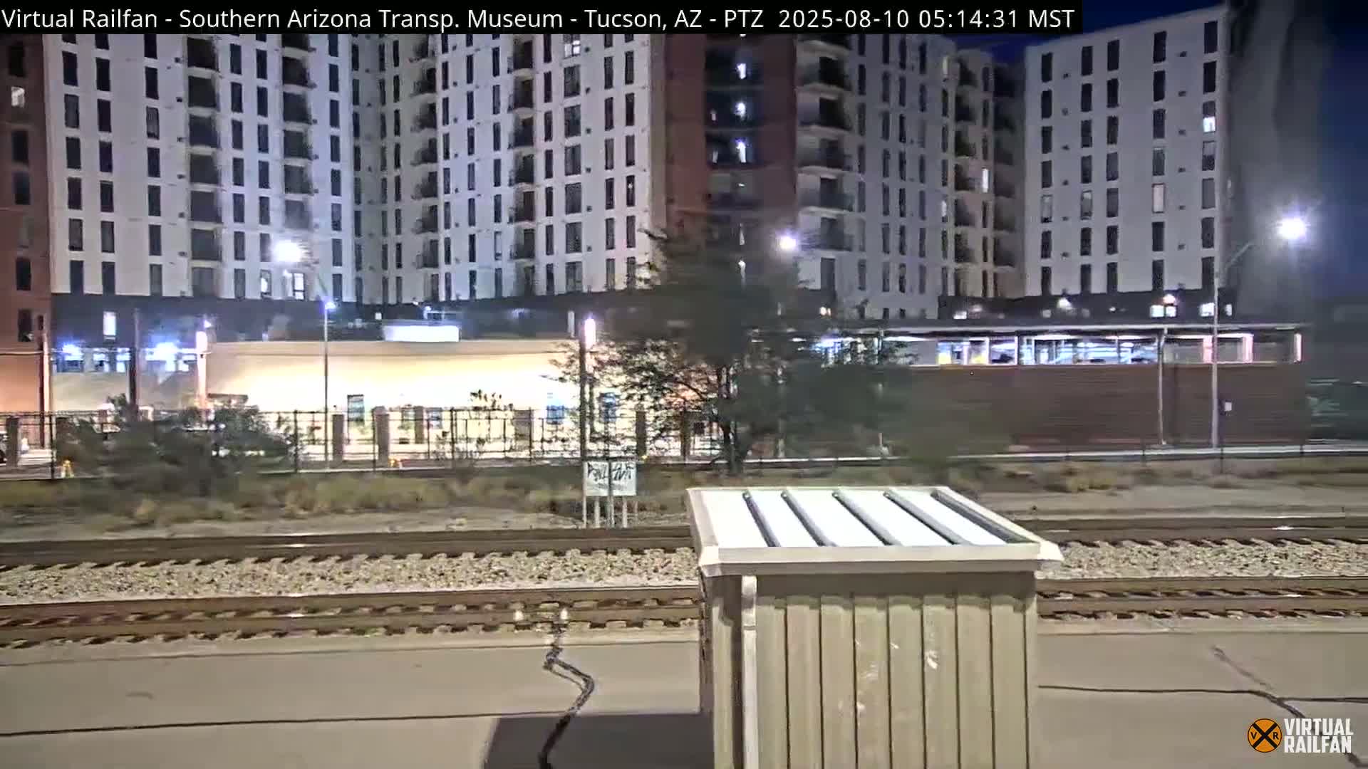 Tucson City & Tucson Transportation Museum & Amtrak  Station Railroad Crossing Live Cam - Tucson, Pima,  Arizona, USA