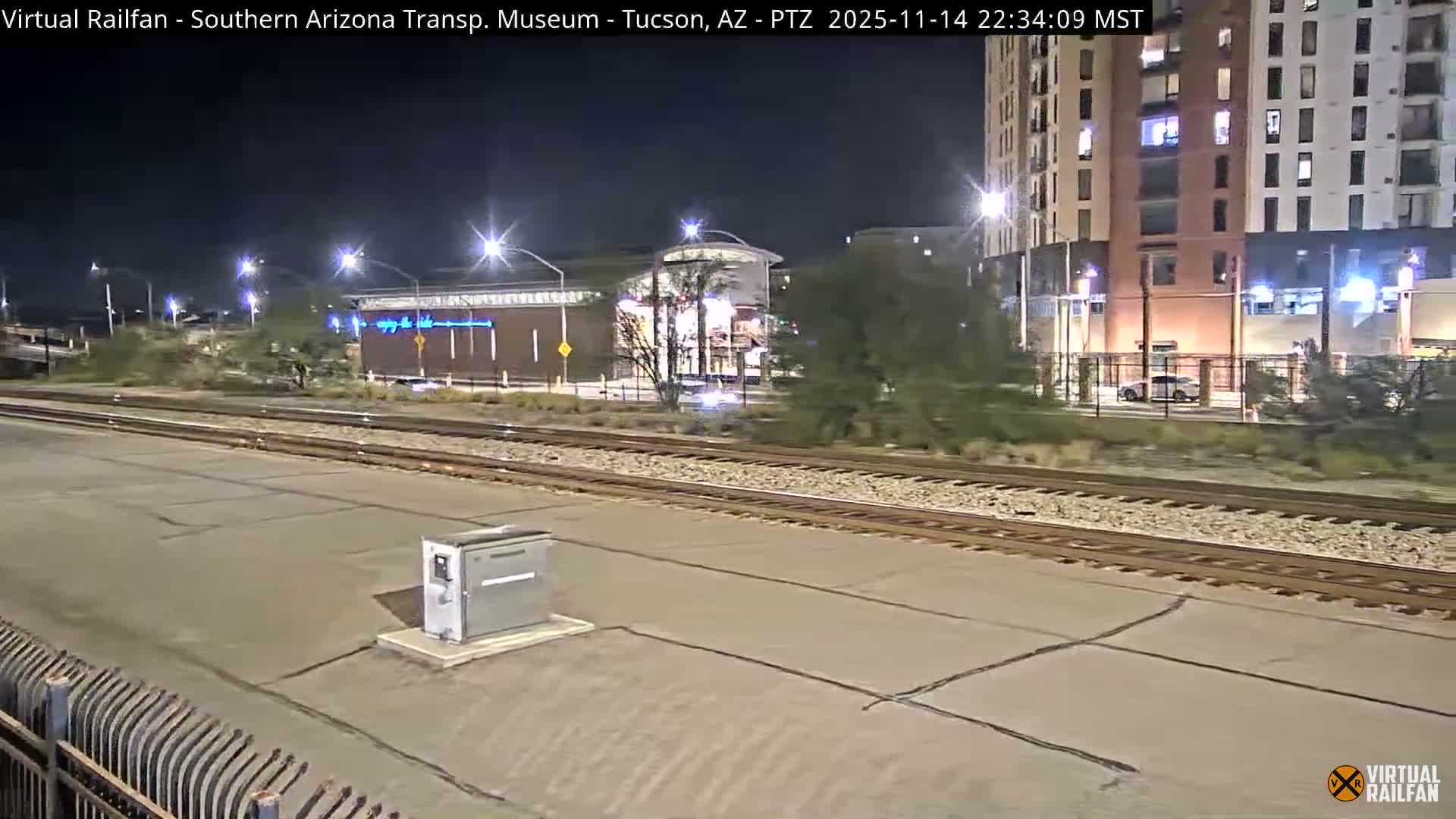 Tucson City & Tucson Transportation Museum & Amtrak  Station Railroad Crossing Live Cam - Tucson, Pima,  Arizona, USA