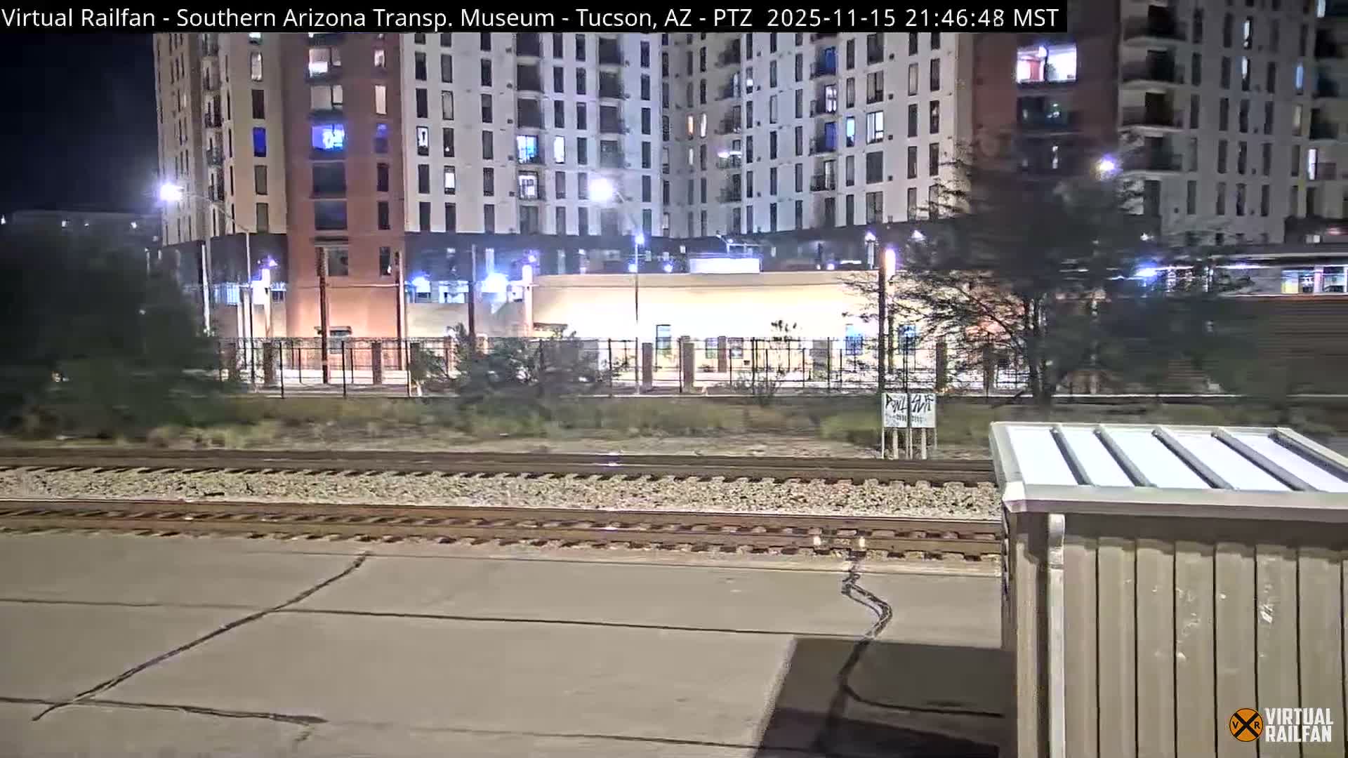 Tucson City & Tucson Transportation Museum & Amtrak  Station Railroad Crossing Live Cam - Tucson, Pima,  Arizona, USA