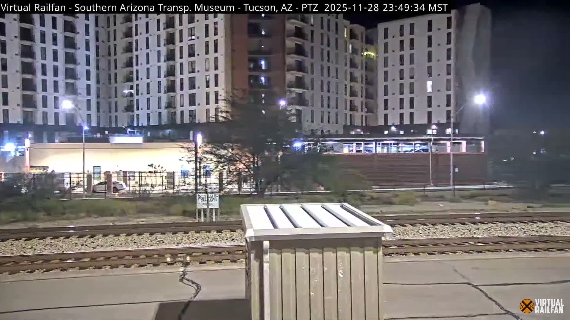 Tucson City & Tucson Transportation Museum & Amtrak  Station Railroad Crossing Live Cam - Tucson, Pima,  Arizona, USA