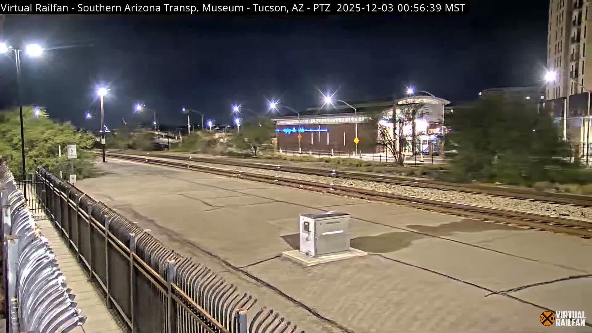 Tucson City & Tucson Transportation Museum & Amtrak  Station Railroad Crossing Live Cam - Tucson, Pima,  Arizona, USA