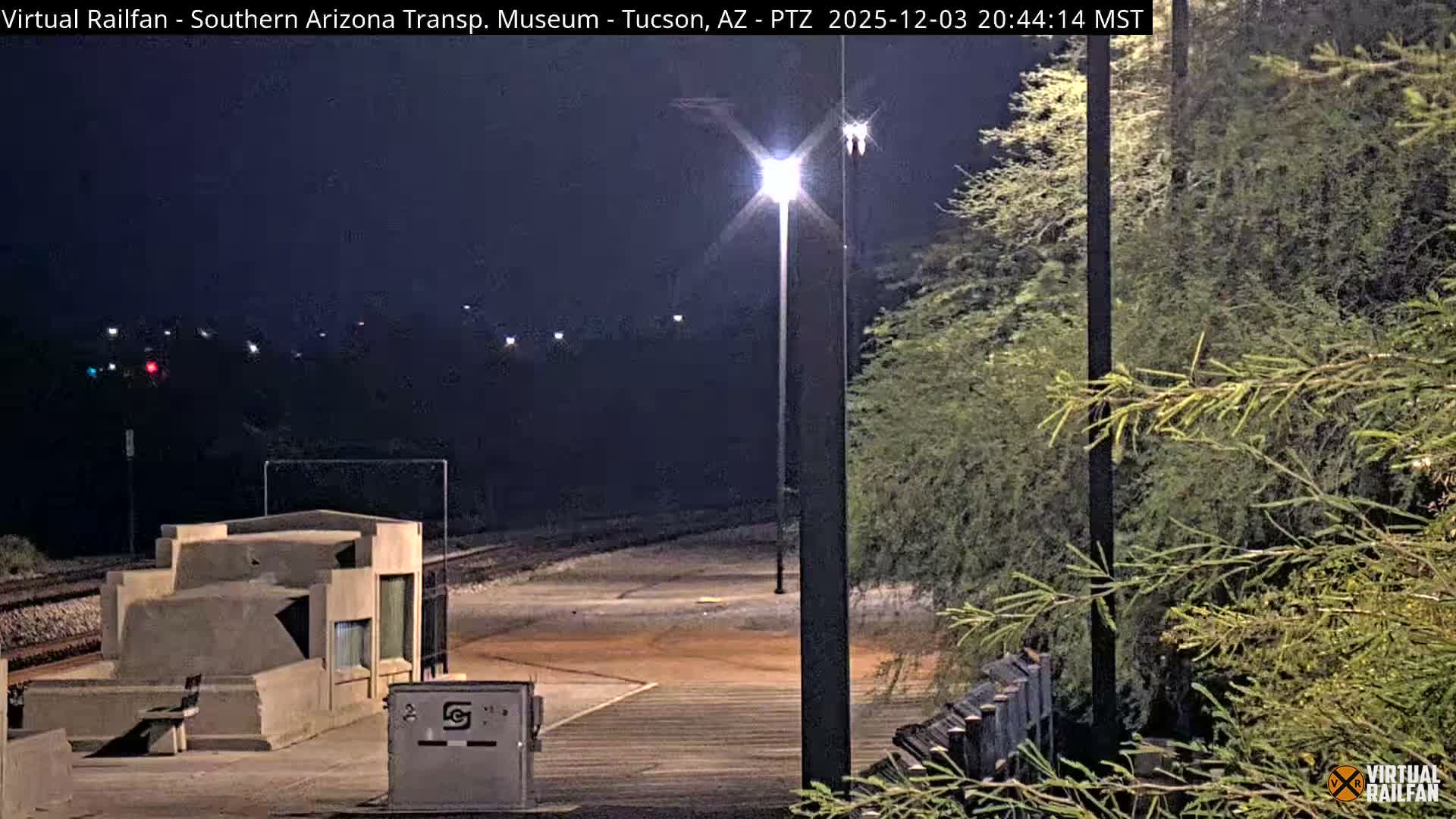 Tucson City & Tucson Transportation Museum & Amtrak  Station Railroad Crossing Live Cam - Tucson, Pima,  Arizona, USA
