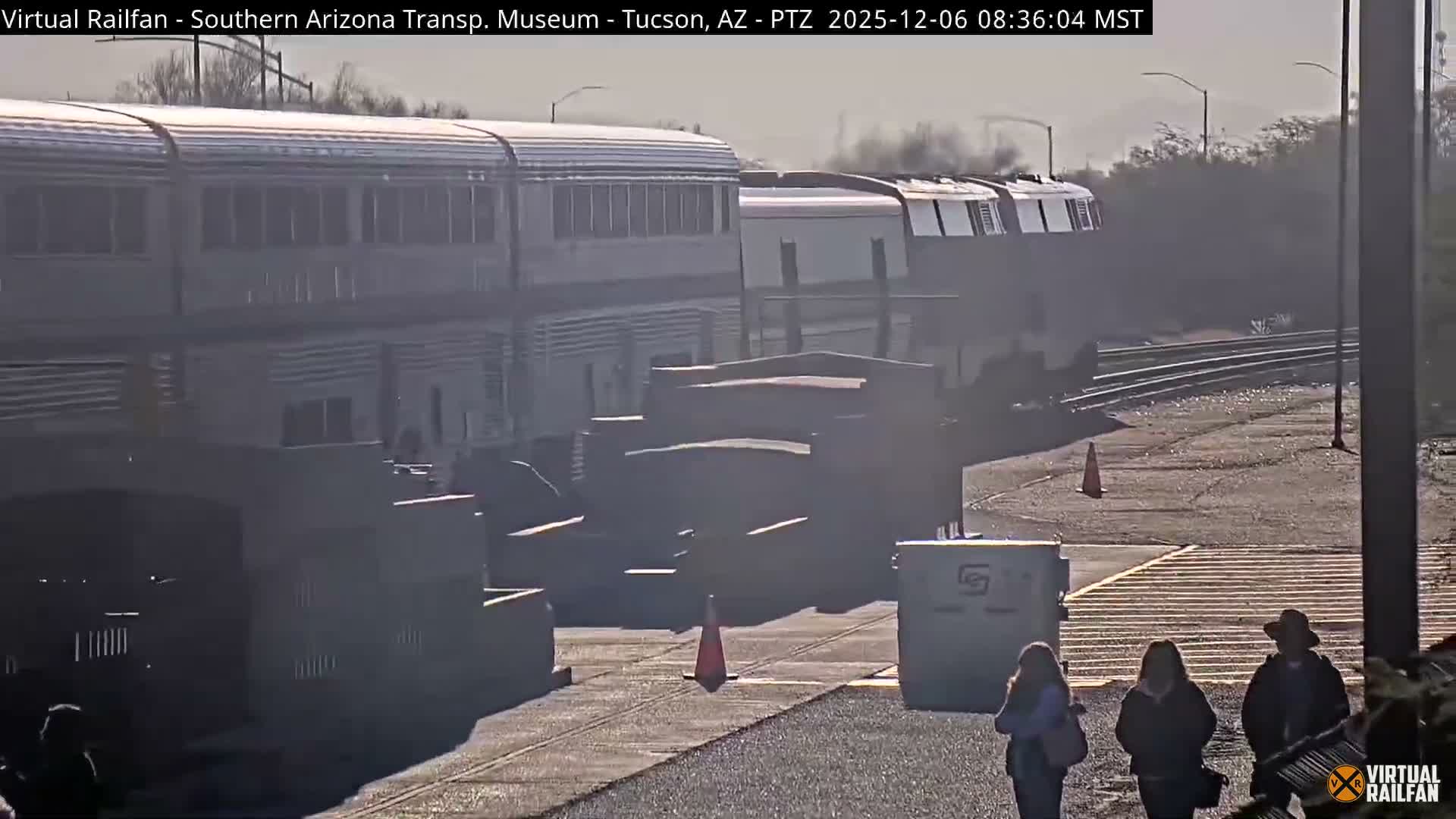 Tucson City & Tucson Transportation Museum & Amtrak  Station Railroad Crossing Live Cam - Tucson, Pima,  Arizona, USA