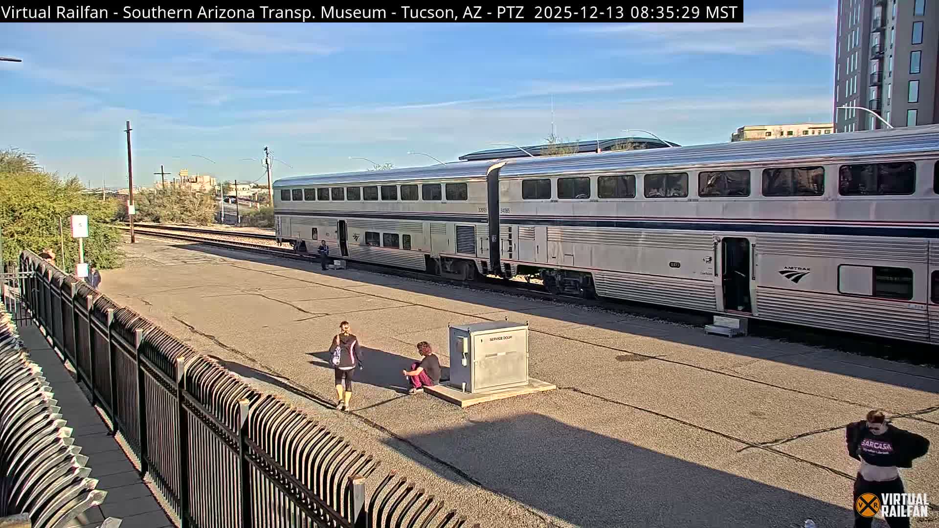 Tucson City & Tucson Transportation Museum & Amtrak  Station Railroad Crossing Live Cam - Tucson, Pima,  Arizona, USA