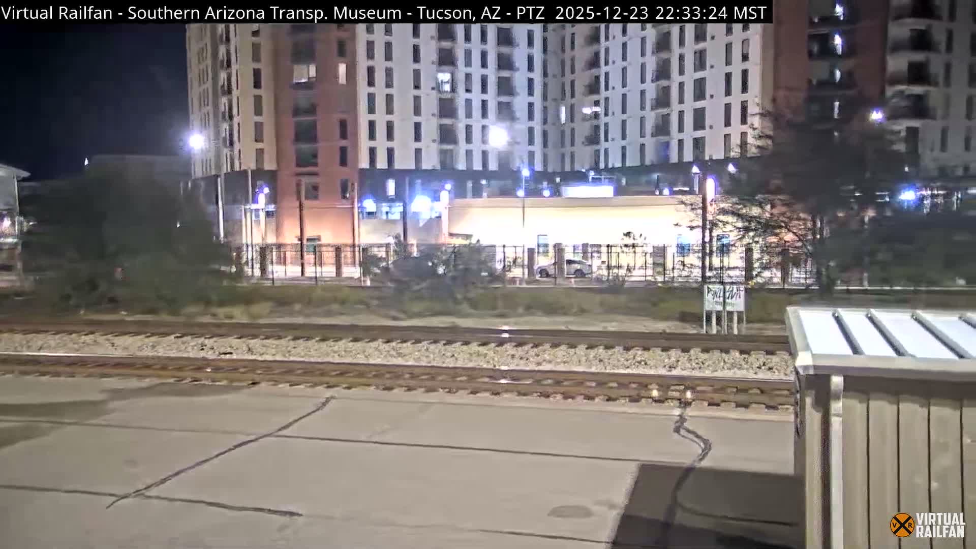 Tucson City & Tucson Transportation Museum & Amtrak  Station Railroad Crossing Live Cam - Tucson, Pima,  Arizona, USA