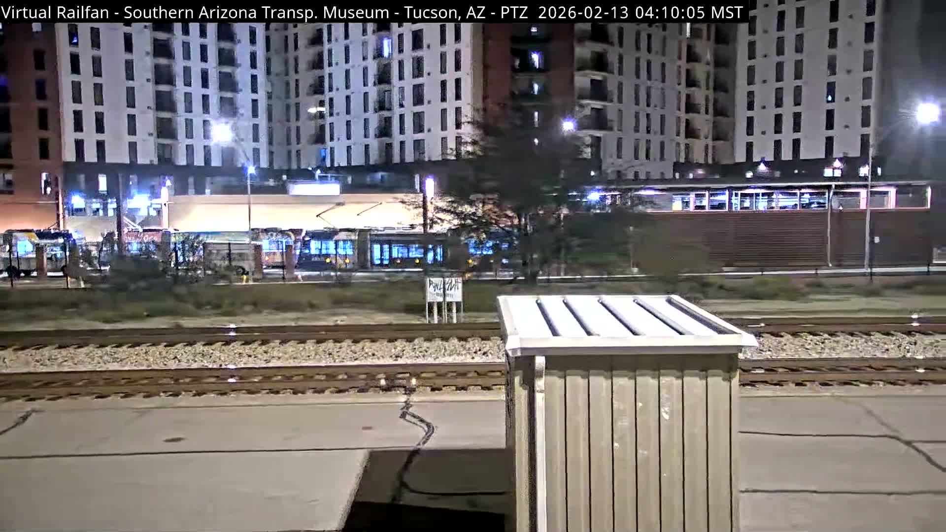 Tucson City & Tucson Transportation Museum & Amtrak  Station Railroad Crossing Live Cam - Tucson, Pima,  Arizona, USA