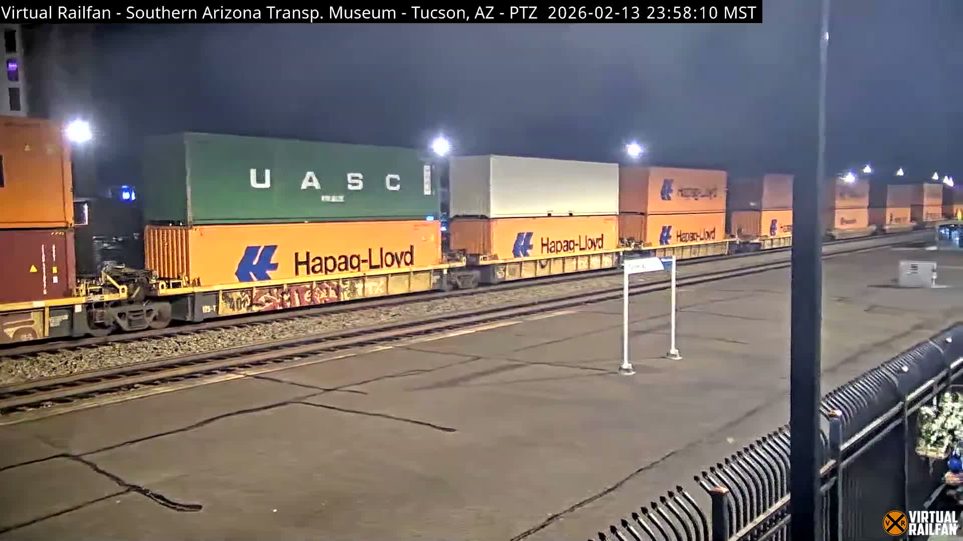 Tucson City & Tucson Transportation Museum & Amtrak  Station Railroad Crossing Live Cam - Tucson, Pima,  Arizona, USA