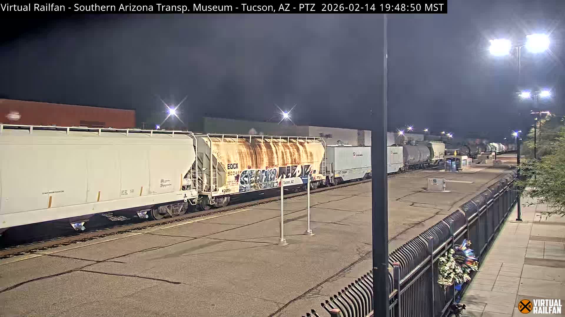 Tucson City & Tucson Transportation Museum & Amtrak  Station Railroad Crossing Live Cam - Tucson, Pima,  Arizona, USA