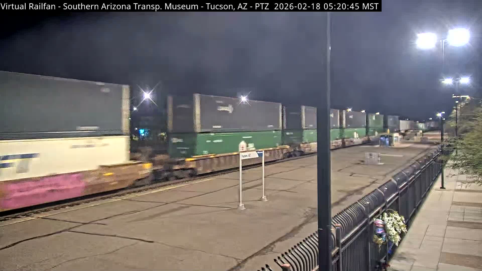 Tucson City & Tucson Transportation Museum & Amtrak  Station Railroad Crossing Live Cam - Tucson, Pima,  Arizona, USA
