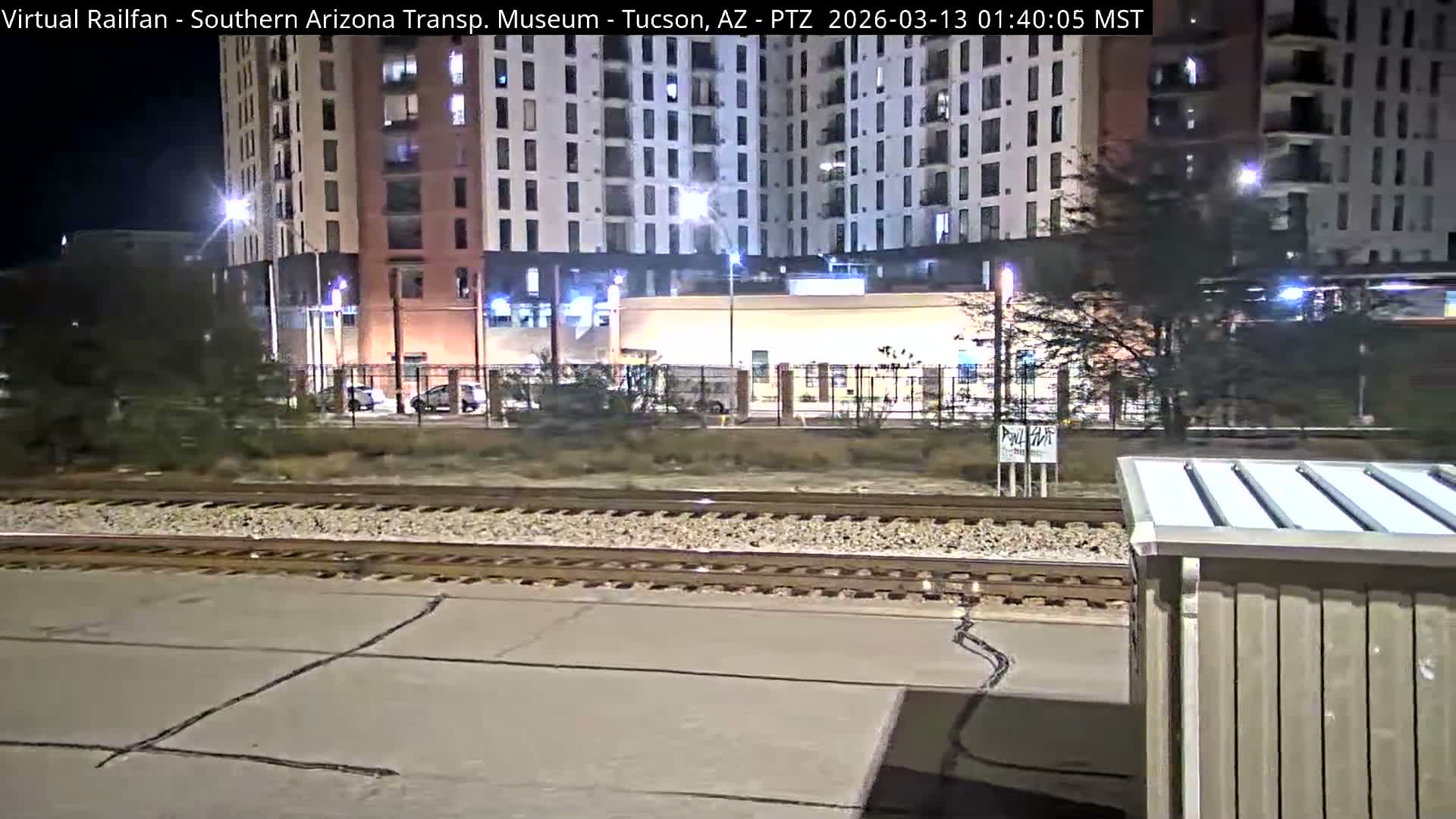Tucson City & Tucson Transportation Museum & Amtrak  Station Railroad Crossing Live Cam - Tucson, Pima,  Arizona, USA