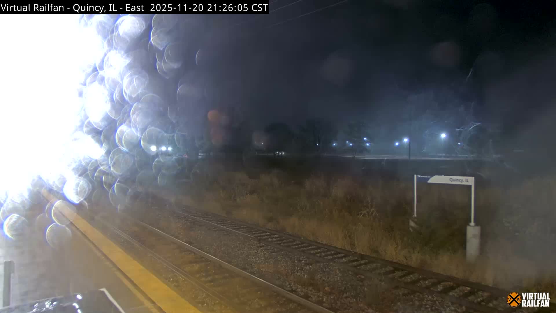 Quincy Amtrak Station & Railroad Crossing Live Cam - Quincy, Adams, Illinois, USA