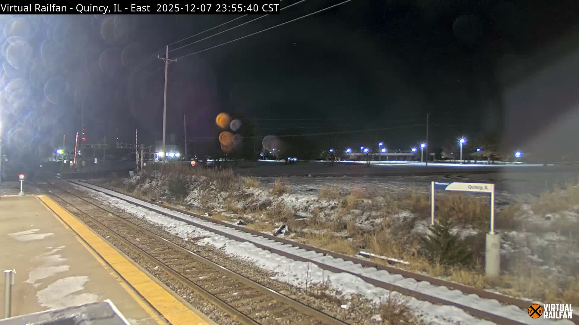 Quincy Amtrak Station & Railroad Crossing Live Cam - Quincy, Adams, Illinois, USA