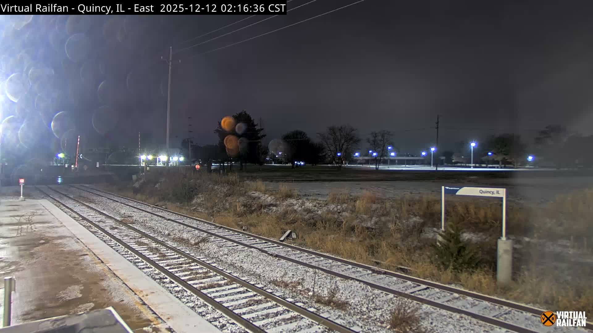 Quincy Amtrak Station & Railroad Crossing Live Cam - Quincy, Adams, Illinois, USA