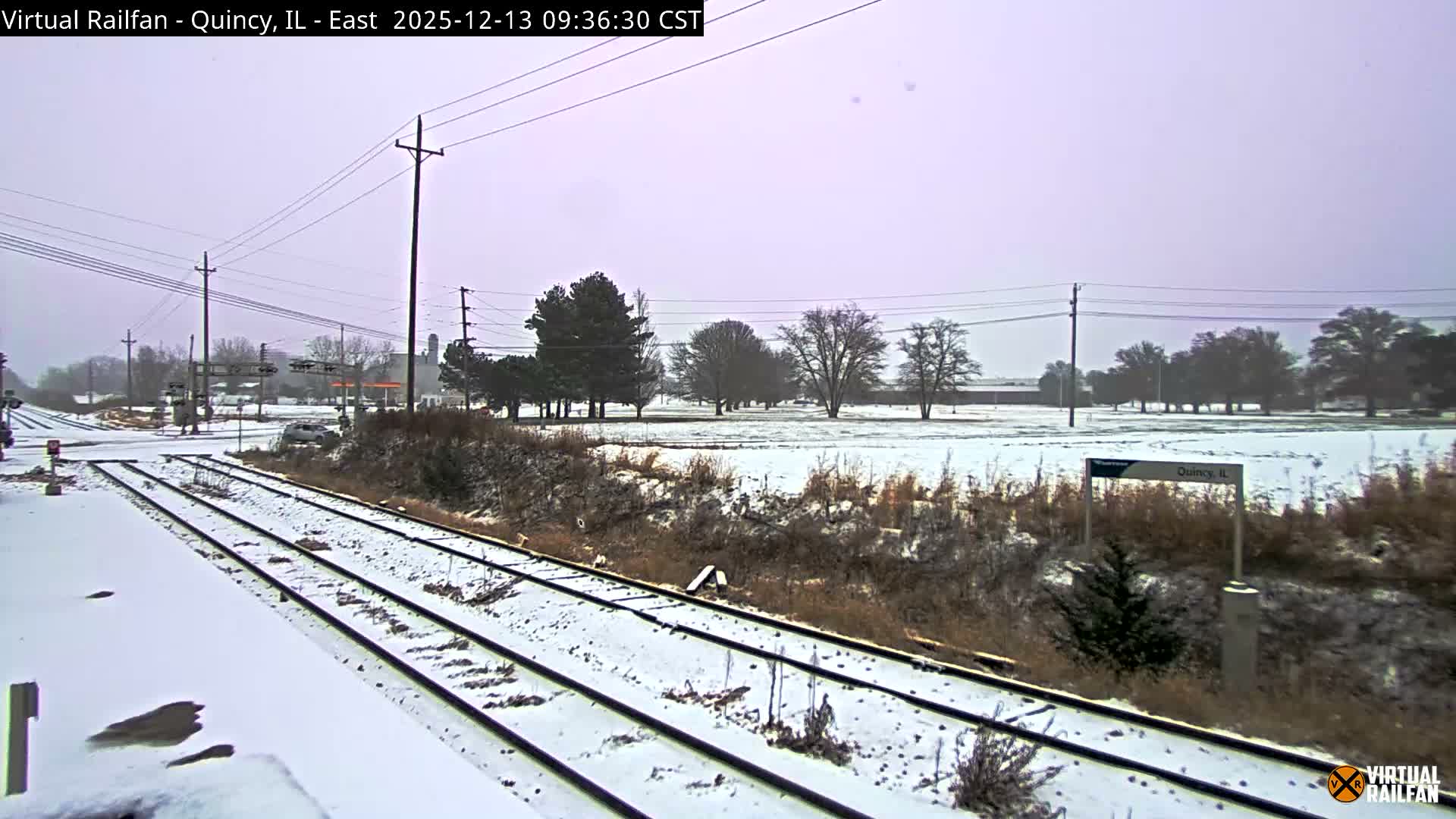 Quincy Amtrak Station & Railroad Crossing Live Cam - Quincy, Adams, Illinois, USA